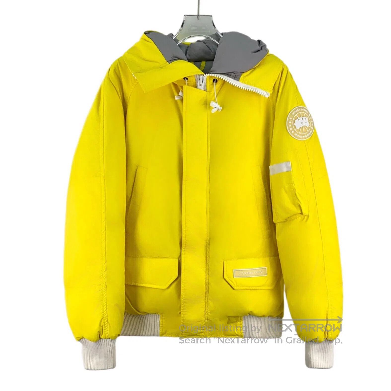 Canada Goose Canada Goose Yellow Logo Patch Hooded Long Sleeve Down Jac Size US XS / EU 42 / 0 - 1 Thumbnail