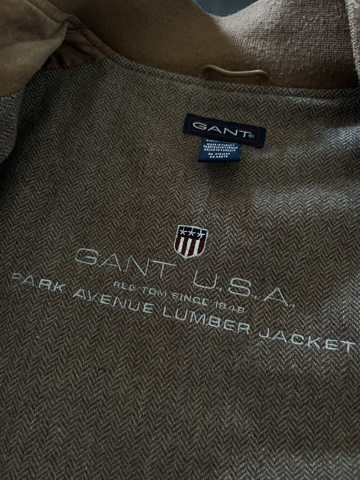 Gant GANT suede leather jacket park avenue lumber jacket Size US XL / EU 56 / 4 - 5 Thumbnail