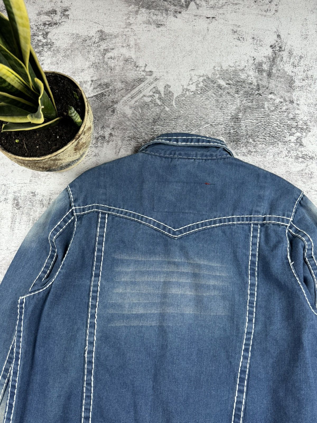 True Religion True Religion Joey Super T Y2K Denim Jeans Chief Keef Jacket Size US XL / EU 56 / 4 - 20 Thumbnail
