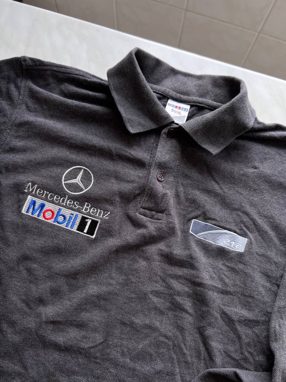 Mercedes-Benz × Vintage Vtg Mercedes Benz 212 Model Racing Longsleeve Polo Shirt M Size US M / EU 48-50 / 2 - 3 Thumbnail