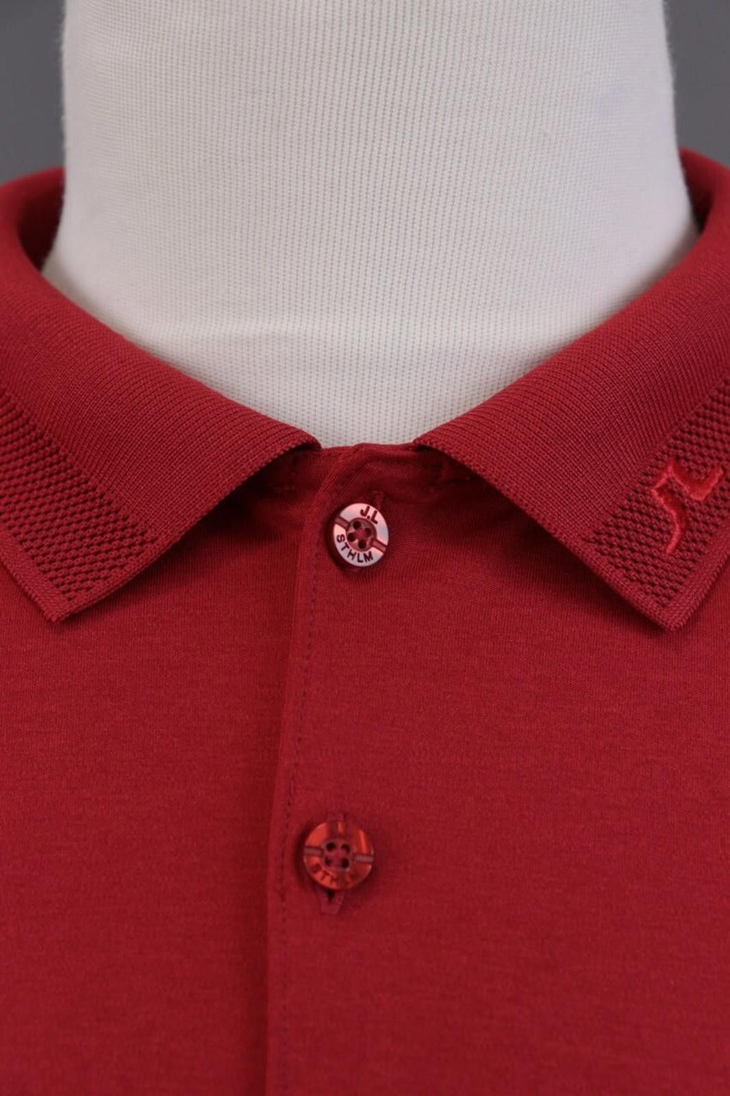 J.Lindeberg J.Lindeberg Regular Fit Sport Red Polo Shirt Size L Size US L / EU 52-54 / 3 - 4 Thumbnail