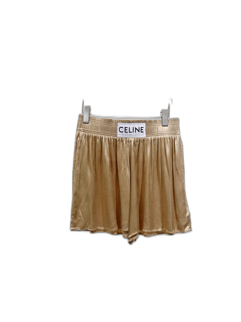 Celine Celine Gold Shorts Size 36 Pants Size 34" / US 12 / IT 48 - 1 Thumbnail