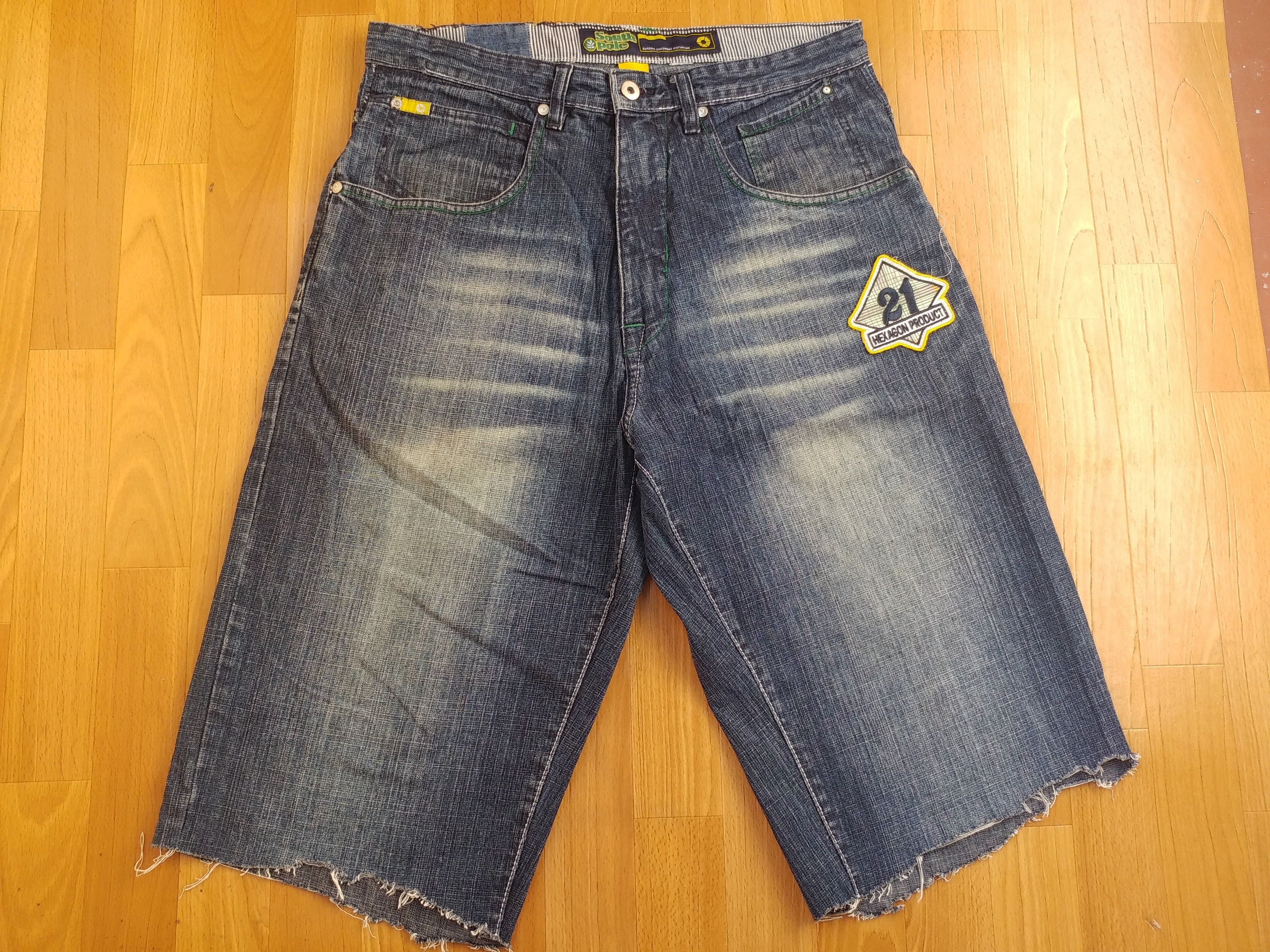 Southpole Southpole shorts, vintage hip hop baggy jeans, 90s size W 32 Size US 32 / EU 48 - 5 Thumbnail