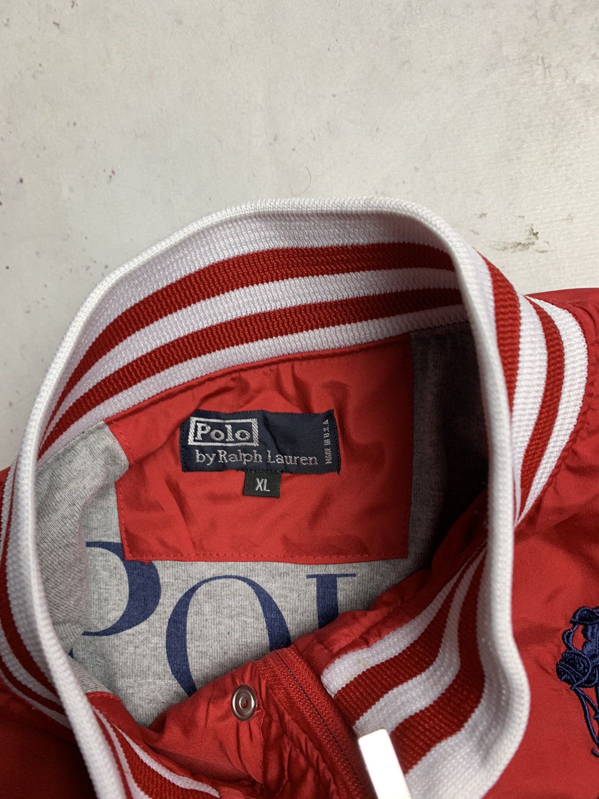 Vintage Polo Ralph Lauren Nylon Bomber Jacket Y2K XL