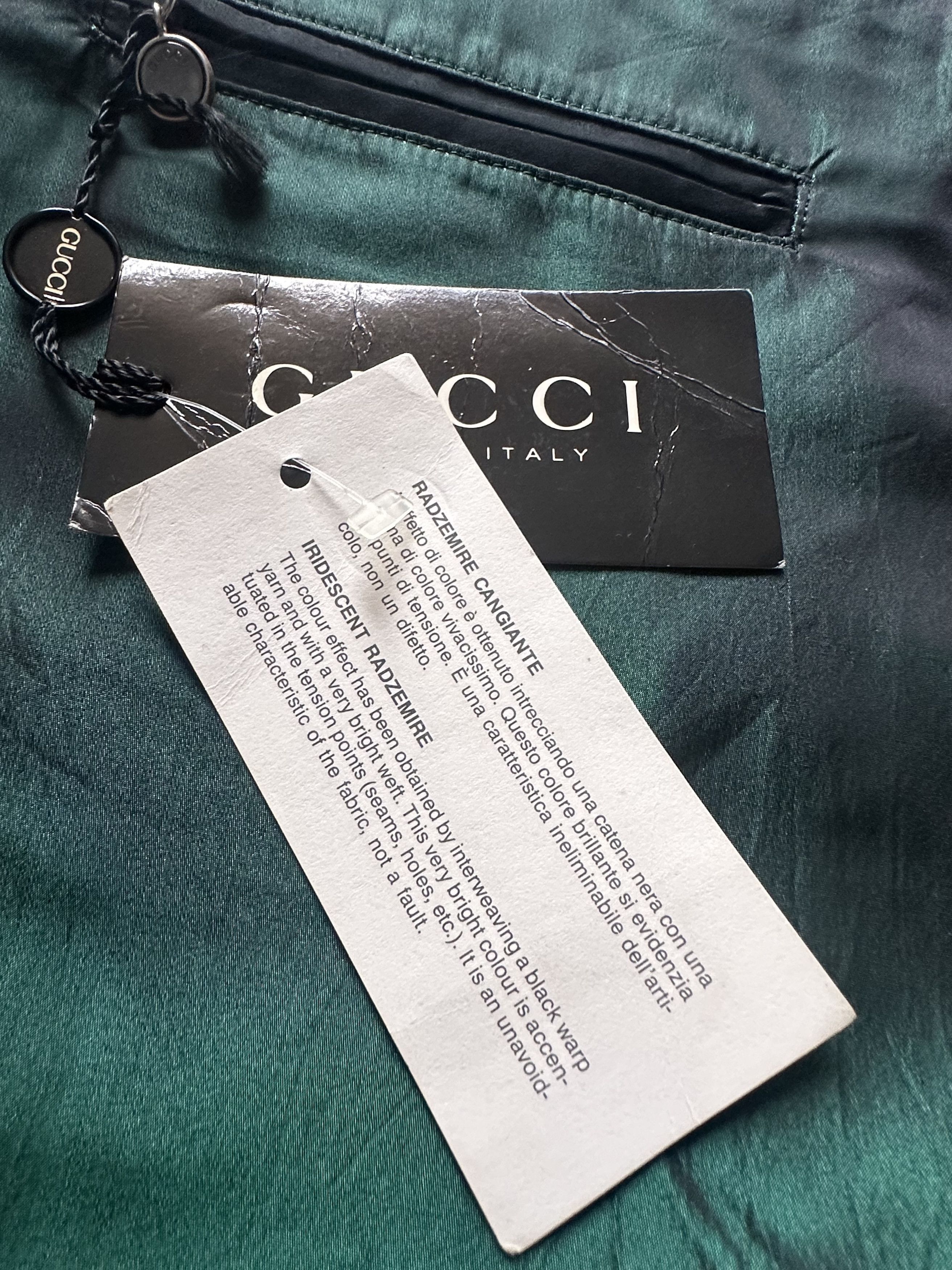 Gucci Gucci Green Silk Pants Size 24" / US 00 / IT 34 - 3 Thumbnail