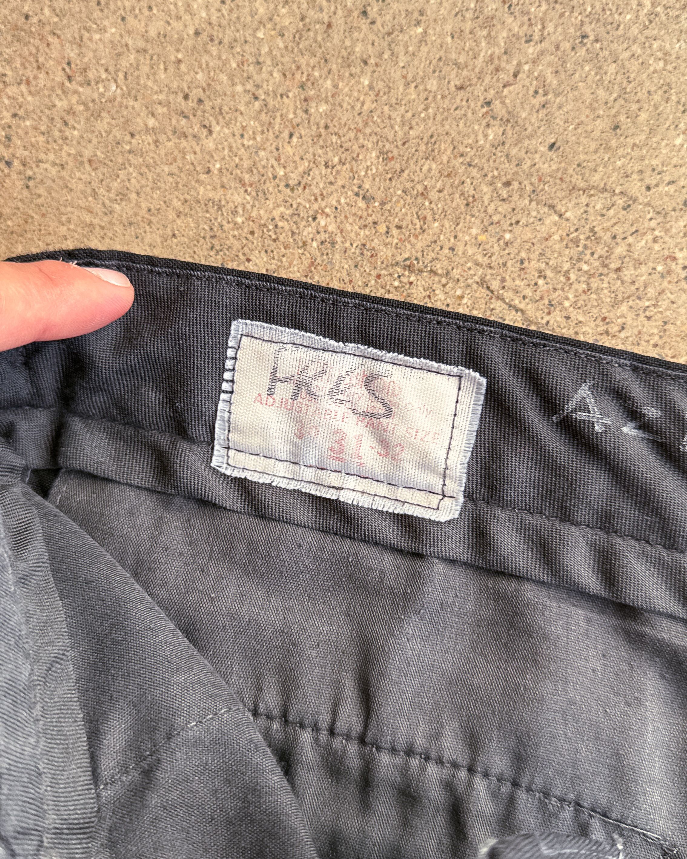 Vintage Vintage 70s Black Satin Striped Adjustable Pants Pleated 34 Size US 34 / EU 50 - 4 Thumbnail