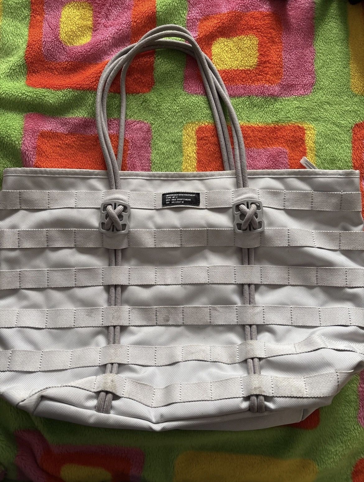 Nike Nike AF-1 Tote Bag Silver Gray Winterized Issue Equipment Size ONE SIZE - 1 Thumbnail