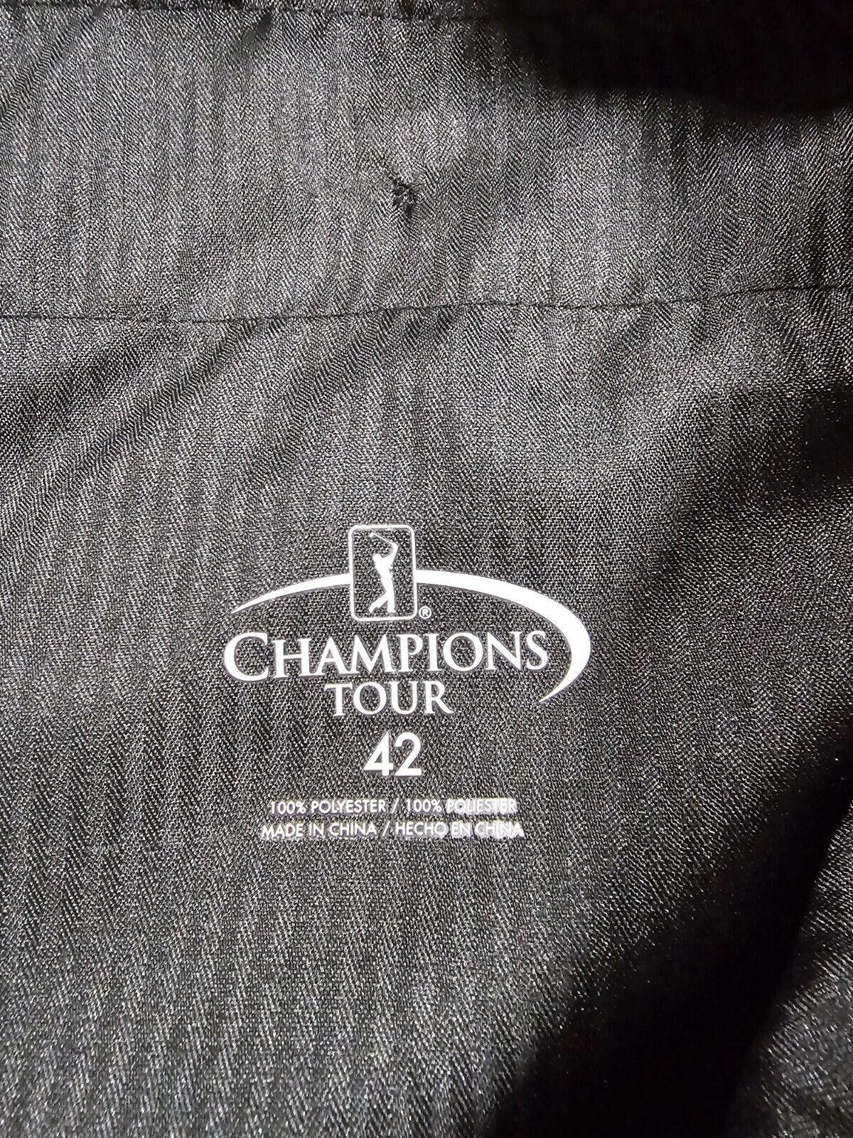 Designer Champions Tour Golf Shorts Mens Size 42 Black Plaid Pockets Size US 42 / EU 58 - 7 Thumbnail