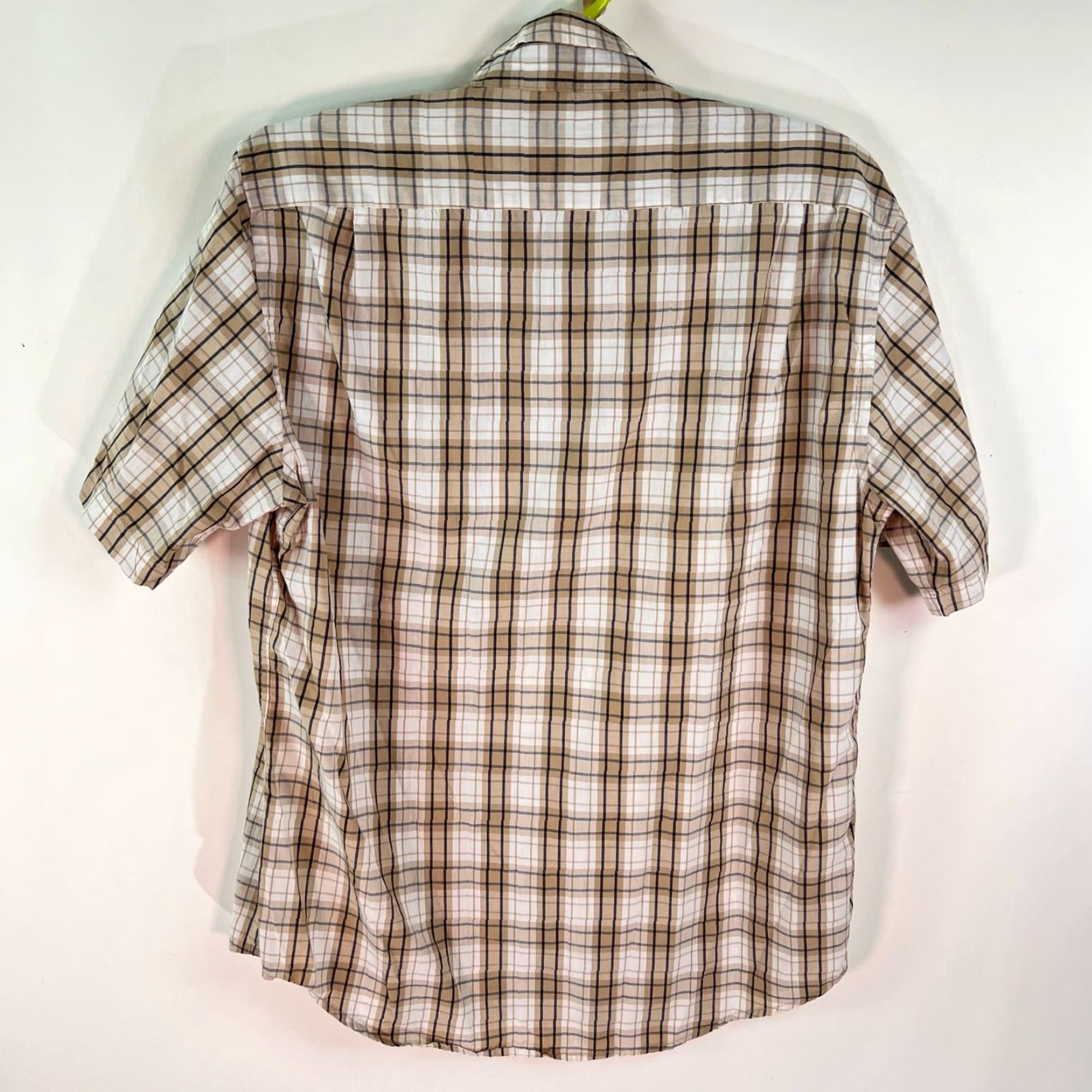 Faded Glory Faded Glory Plaid Button Down Shirt Mens Size M Tan Casual Size US M / EU 48-50 / 2 - 6 Thumbnail