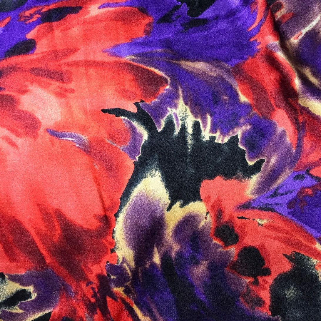 Other Notations Y2K Abstract Floral Ruffled Sleeveless Blouse L Size L / US 10 / IT 46 - 5 Thumbnail
