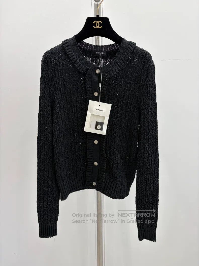 Chanel Chanel The latest ruffled knitted cardigan in early spring Size XS / US 0-2 / IT 36-38 - 1 Thumbnail