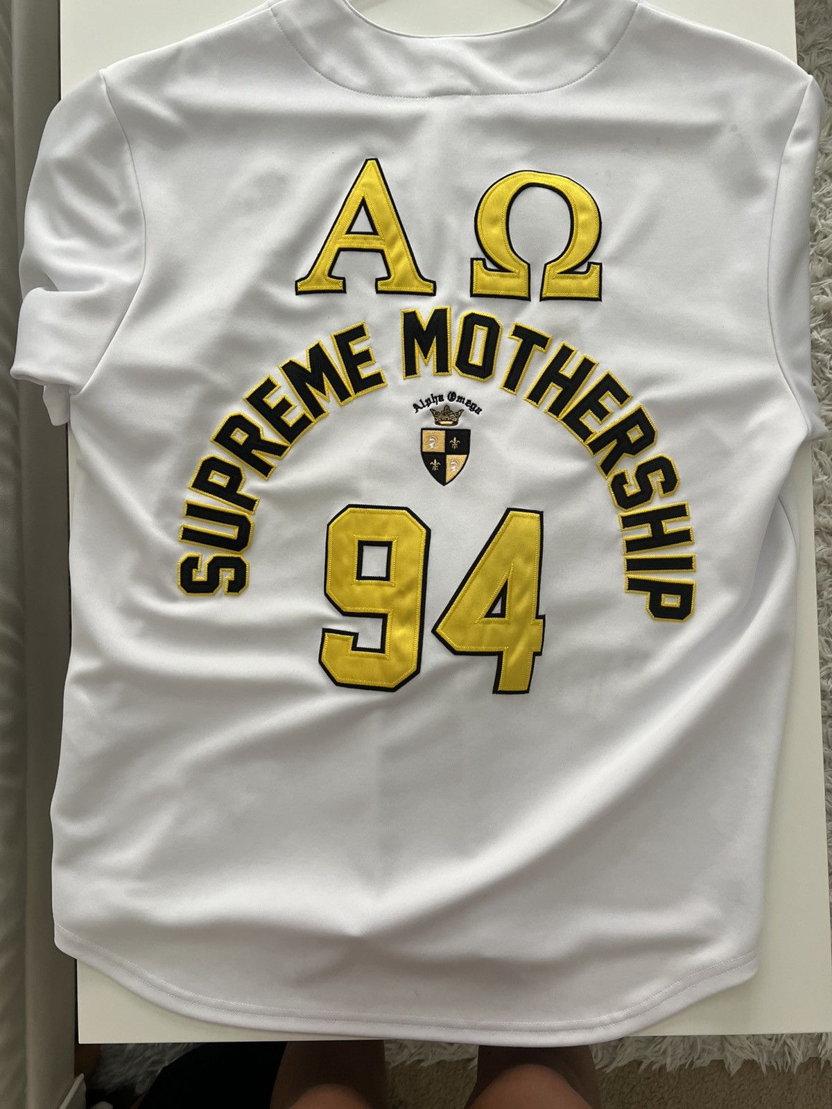 Supreme Supreme Alpha Omega Baseball Jersey Size US M / EU 48-50 / 2 - 2 Thumbnail