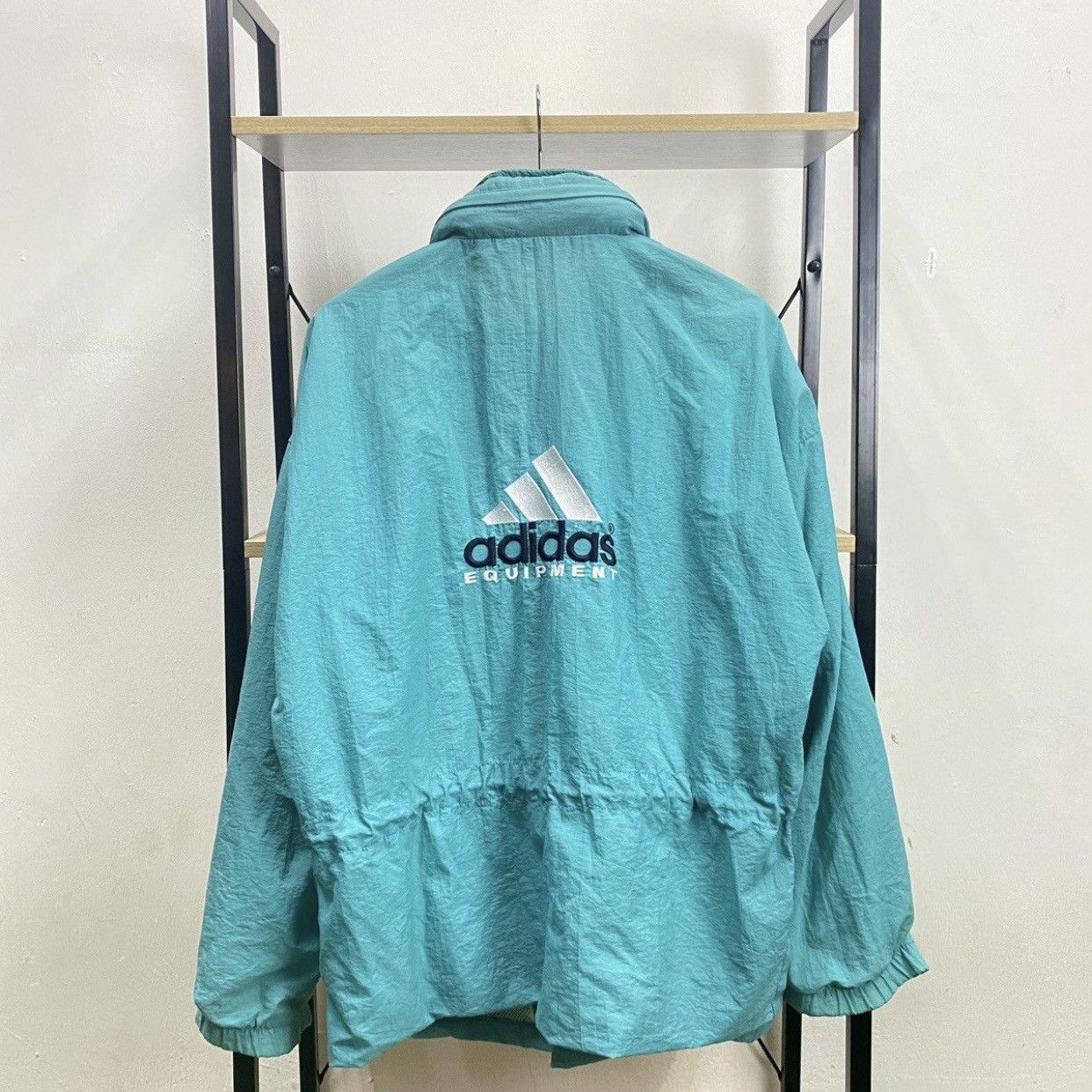 Adidas × Vintage Vintage 90s Adidas Equipment Rain Light Jacket Size S Oversz Size US M / EU 48-50 / 2 - 1 Thumbnail