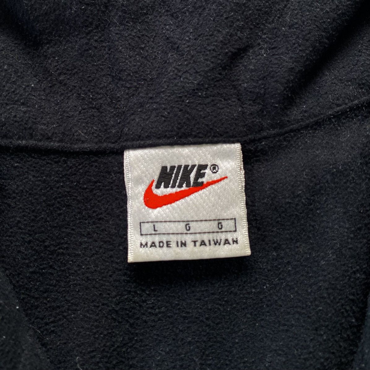 Nike Vintage 90s Nike Minimalist Fleece Pullover – Made in Taiwan Size US L / EU 52-54 / 3 - 4 Thumbnail
