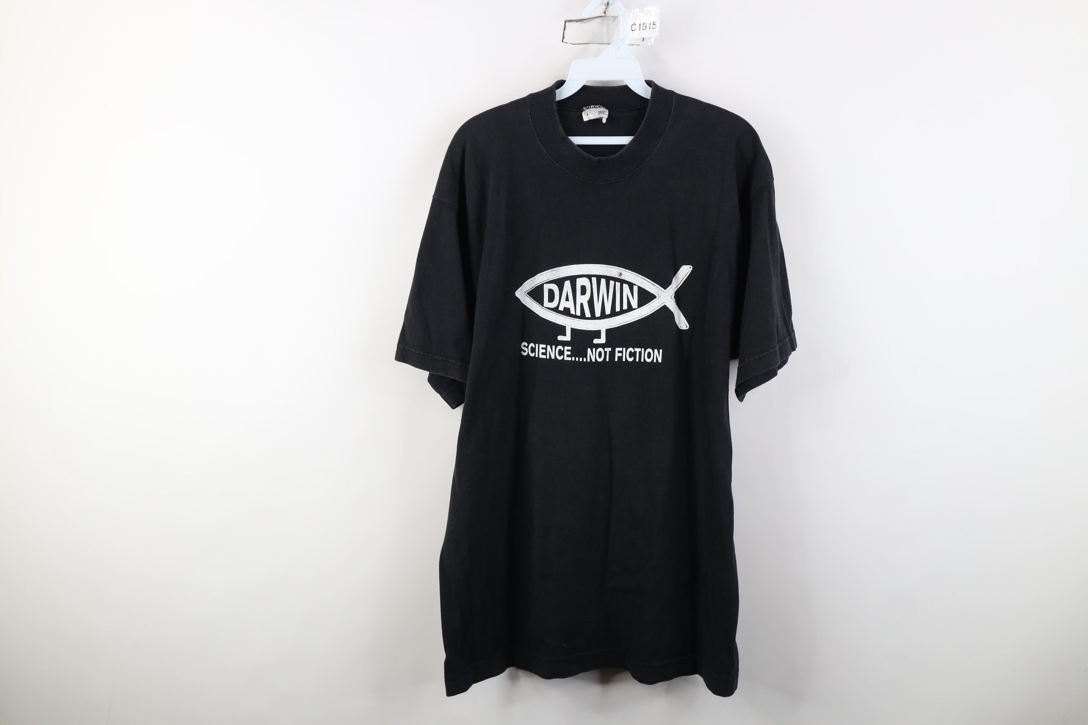 Vintage Vintage 90s Streetwear Science Not Fiction T-Shirt USA Size US L / EU 52-54 / 3 - 1 Thumbnail