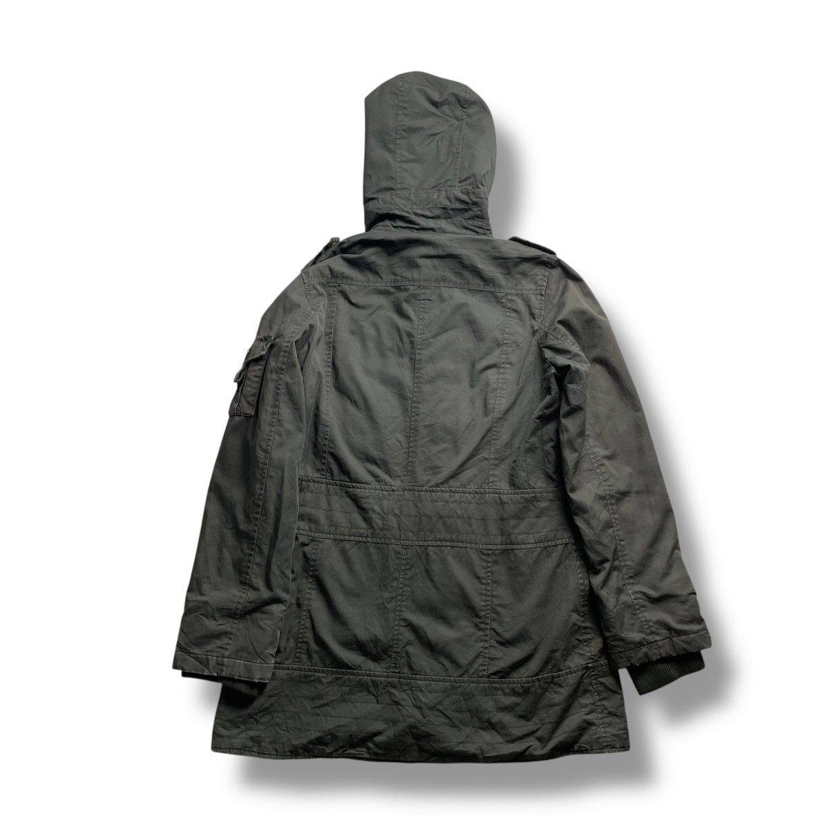 14th Addiction × Japanese Brand × Le Grande Bleu (L.G.B.) 🇯🇵 APAISER MULTIPOCKET BONDAGE PARKA JACKET Size US L / EU 52-54 / 3 - 2 Thumbnail