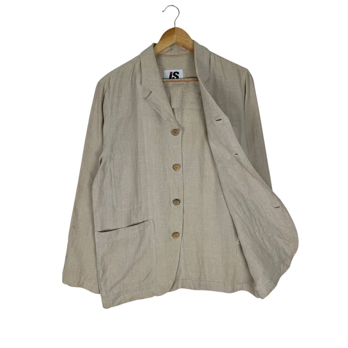 Issey Miyake × Japanese Brand 🌟90s ISSEY MIYAKE IS HEMP JACKET Size US M / EU 48-50 / 2 - 7 Thumbnail
