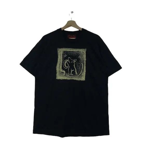 Vintage Vtg PINKFISH PUNK PIG Howl Made In England Tee Shirt Size US M / EU 48-50 / 2 - 1 Thumbnail