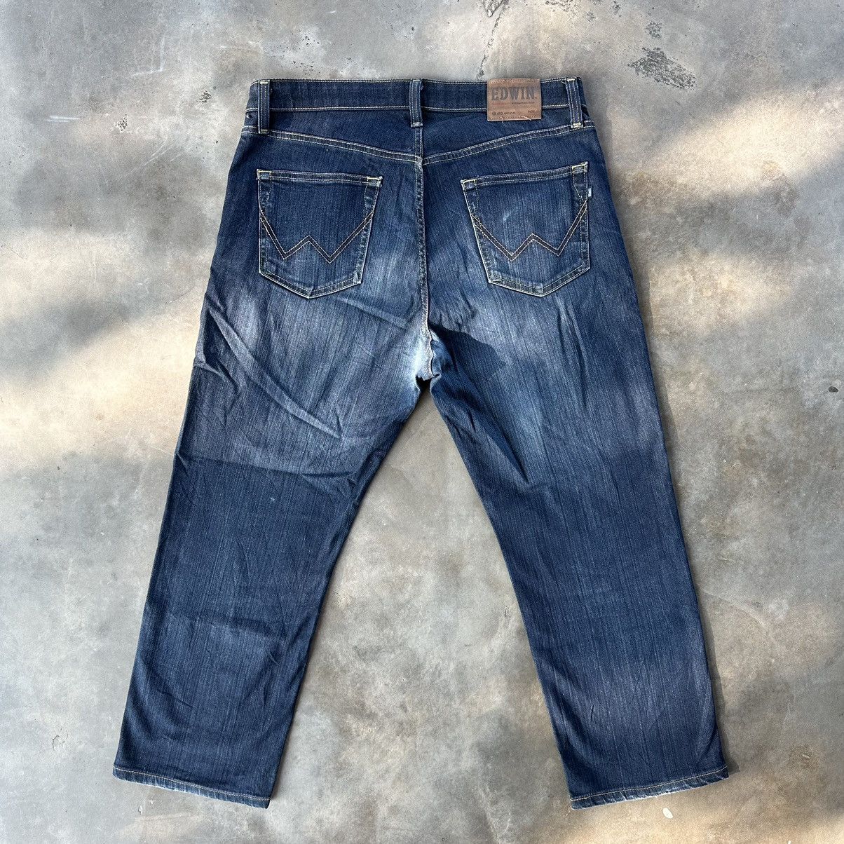 Japanese Brand Vintage Edwin Faded Denim Jeans Pants Size US 36 / EU 52 - 9 Thumbnail