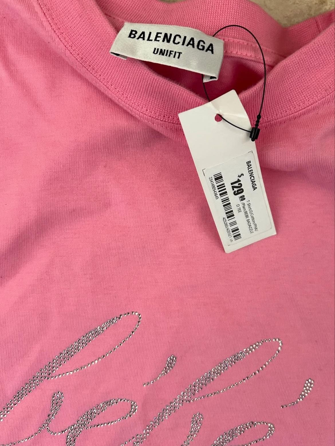 Balenciaga pink balenciaga bebe t shirt Size US S / EU 44-46 / 1 - 3 Thumbnail