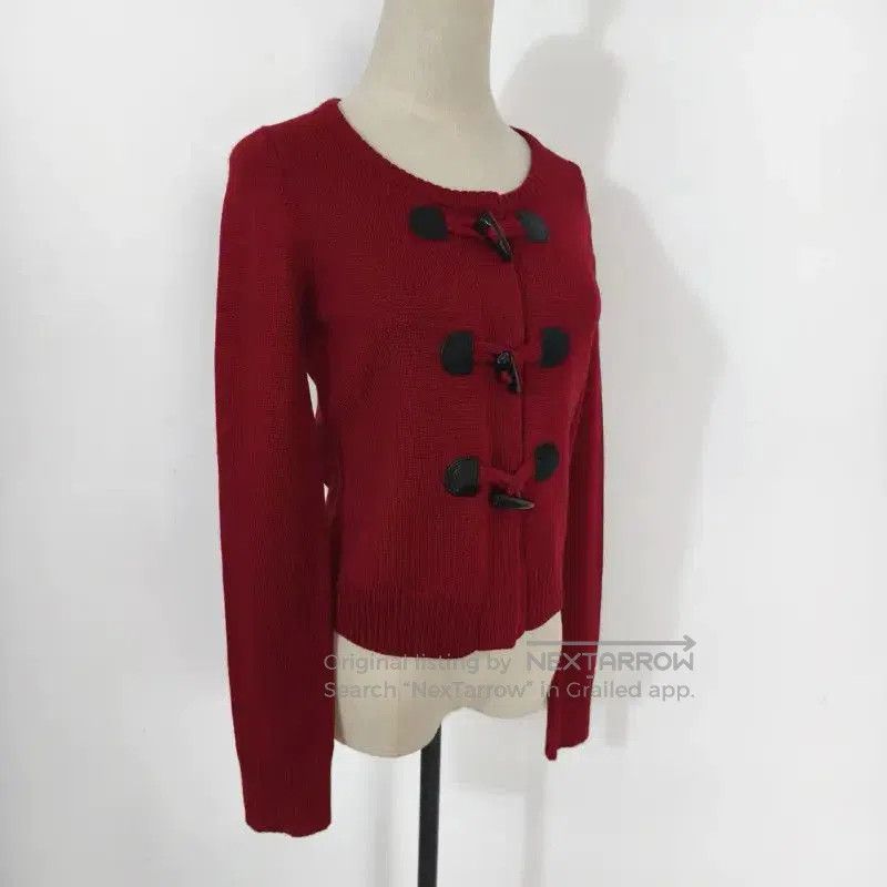 Burberry Burberry Red Wool Long Sleeve Cardigan. Size M / US 6-8 / IT 42-44 - 3 Thumbnail