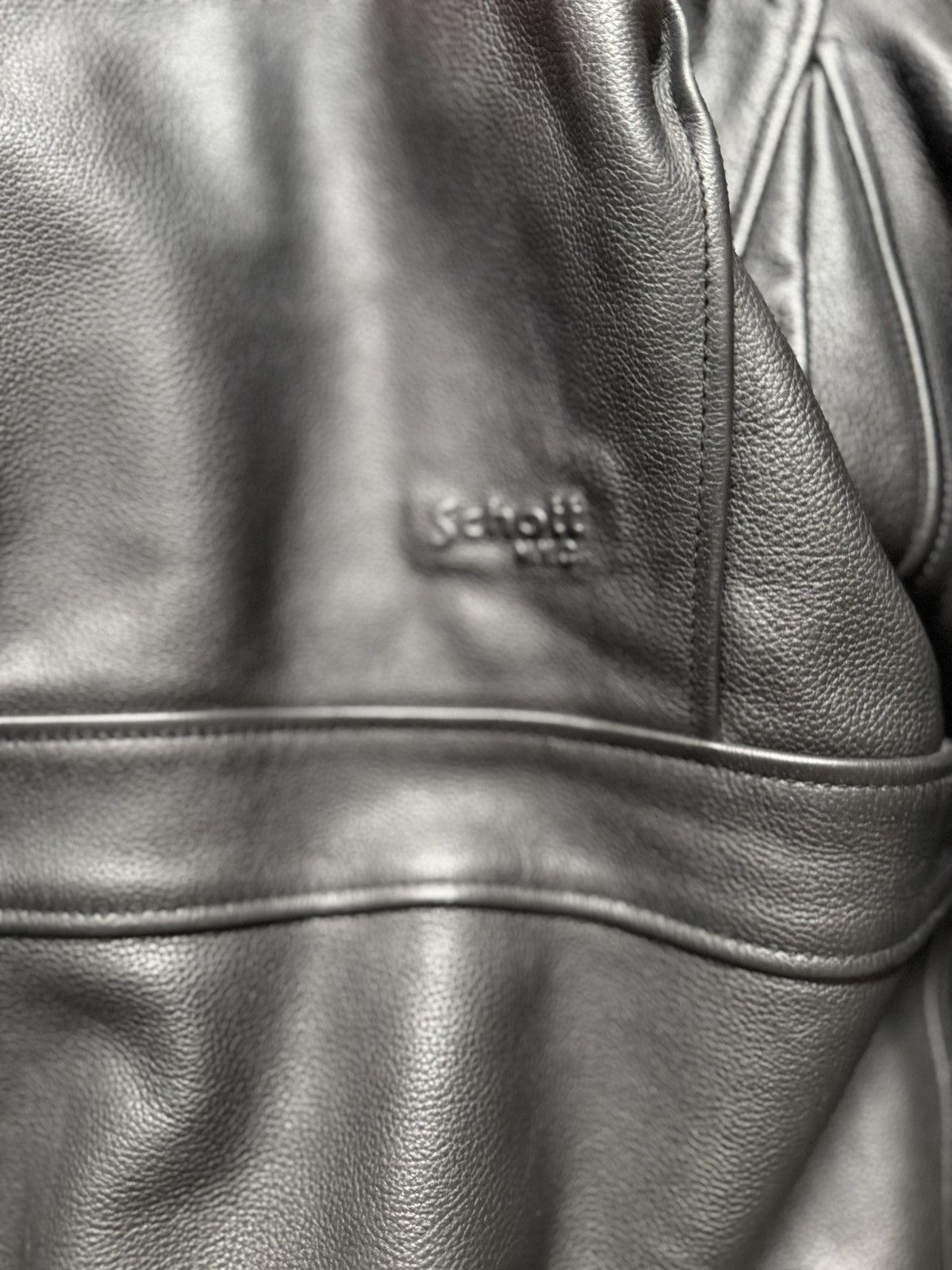 Schott Walk In Paris x Schott NYC – Onyx Flight Jacket Size US XXL / EU 58 / 5 - 4 Thumbnail