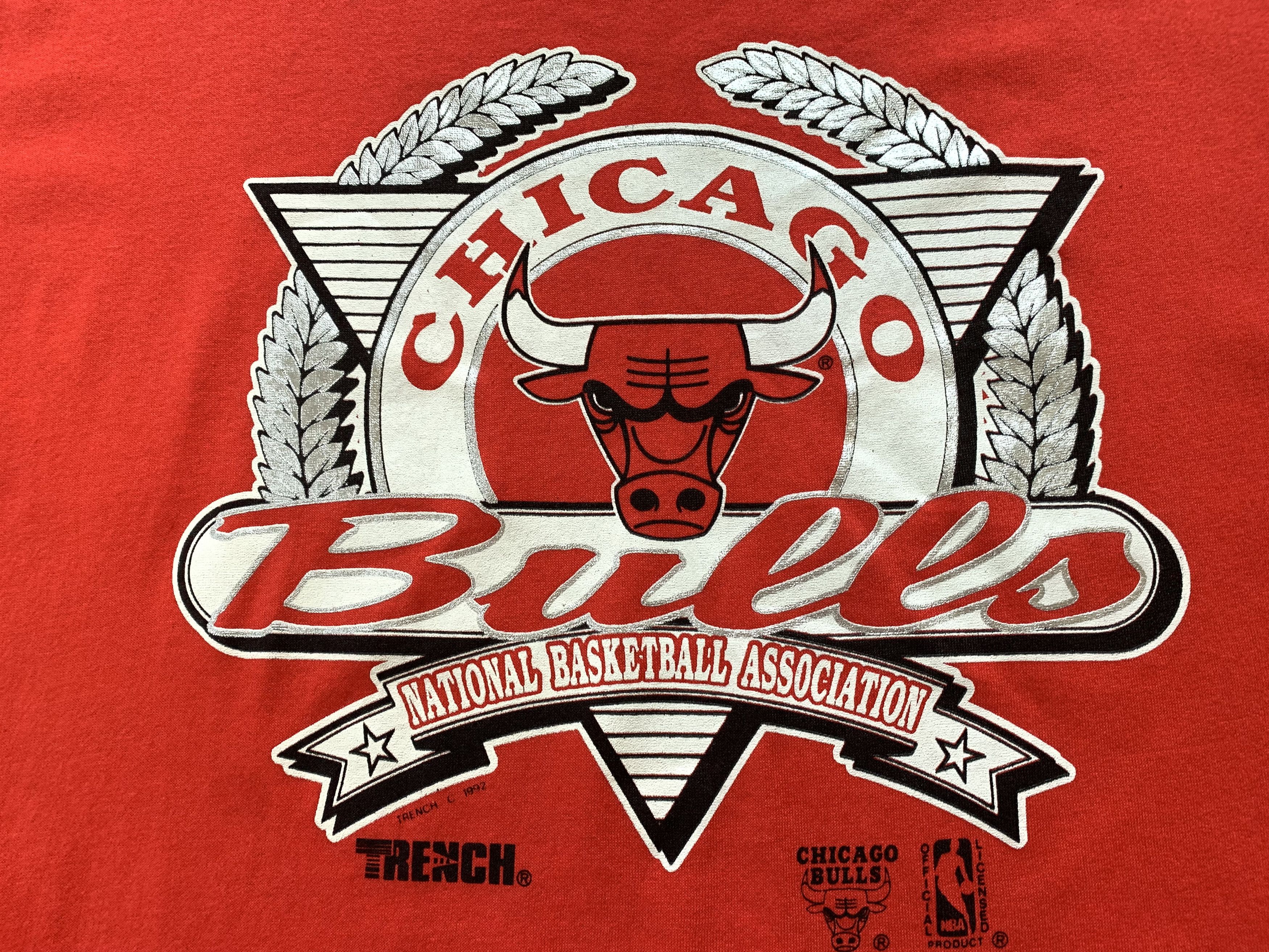 NBA × Vintage New Vintage NBA Chicago Bulls 1992 T-Shirt Size US XL / EU 56 / 4 - 5 Thumbnail