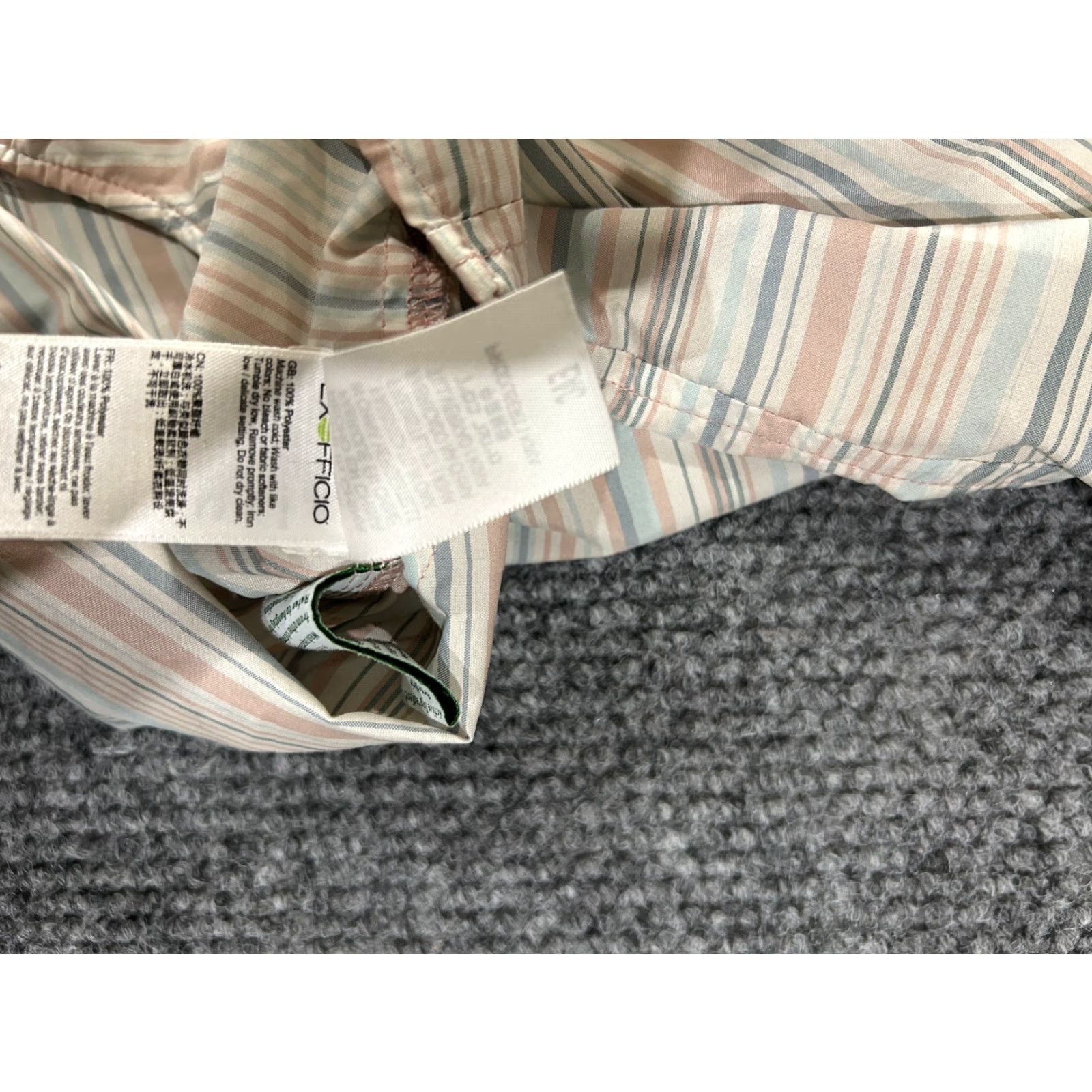 ExOfficio ExOfficio Shirt Womens Small Pastel Striped Lightweight Travel Outdoor Button Up Geometric Pattern Brown Long Sleeve Casual Quilt? Size S / US 4 / IT 40 - 6 Thumbnail