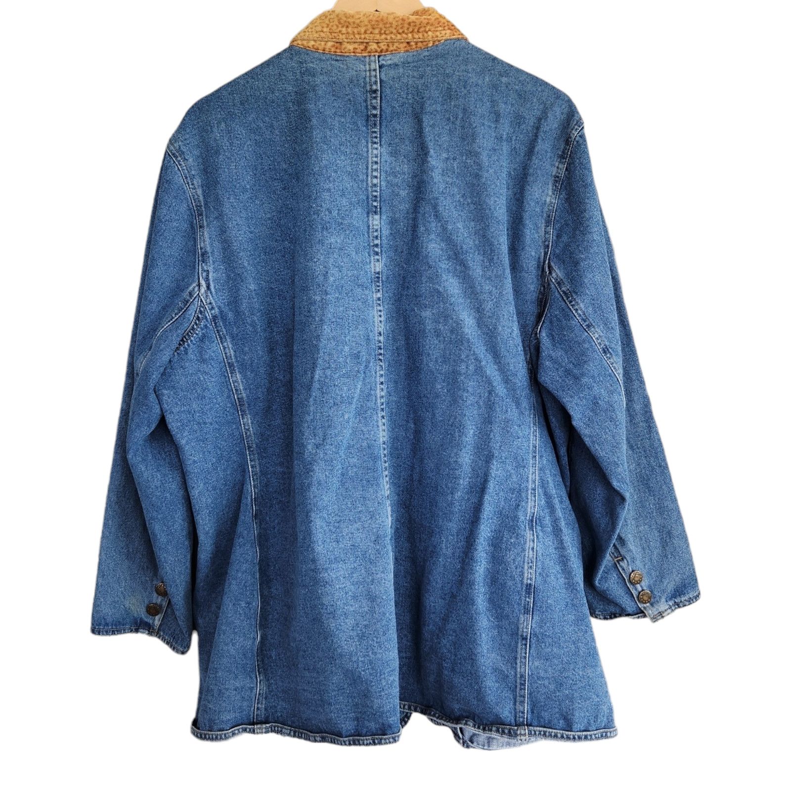 Vintage Vintage Baccini Jean Jacket Faux Cheetah Fur Lined Coat XXL Size XXL / US 16-18 / IT 52-54 - 6 Thumbnail