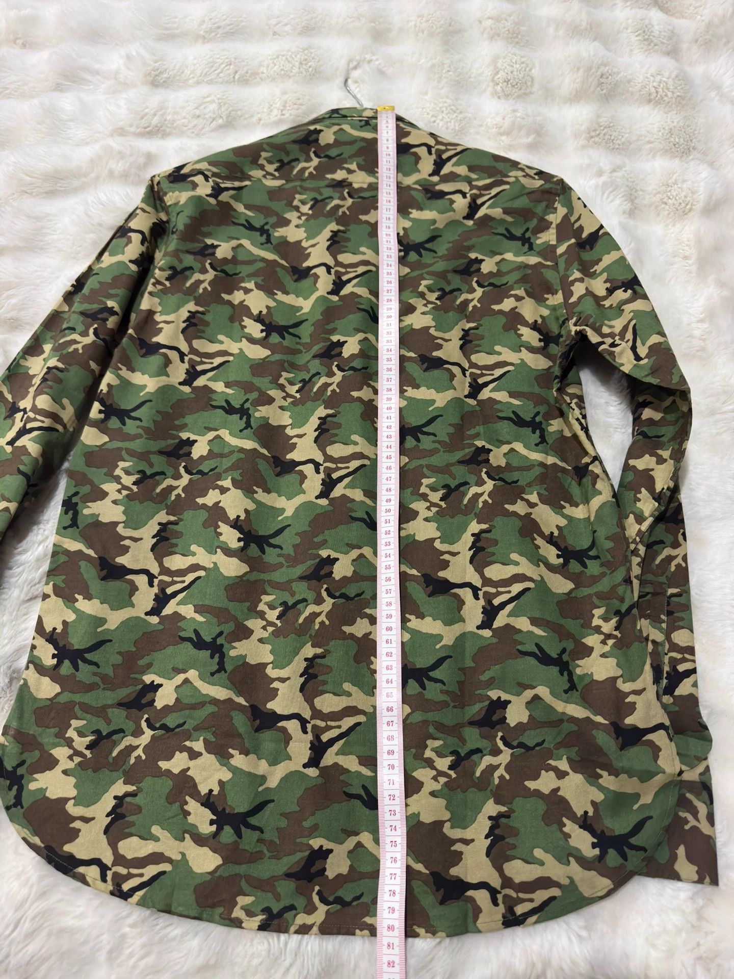 Saint Laurent Paris Saint Laurent Hedi Slimane vintage camo men's shirt 40 Size US XXS / EU 40 - 7 Thumbnail