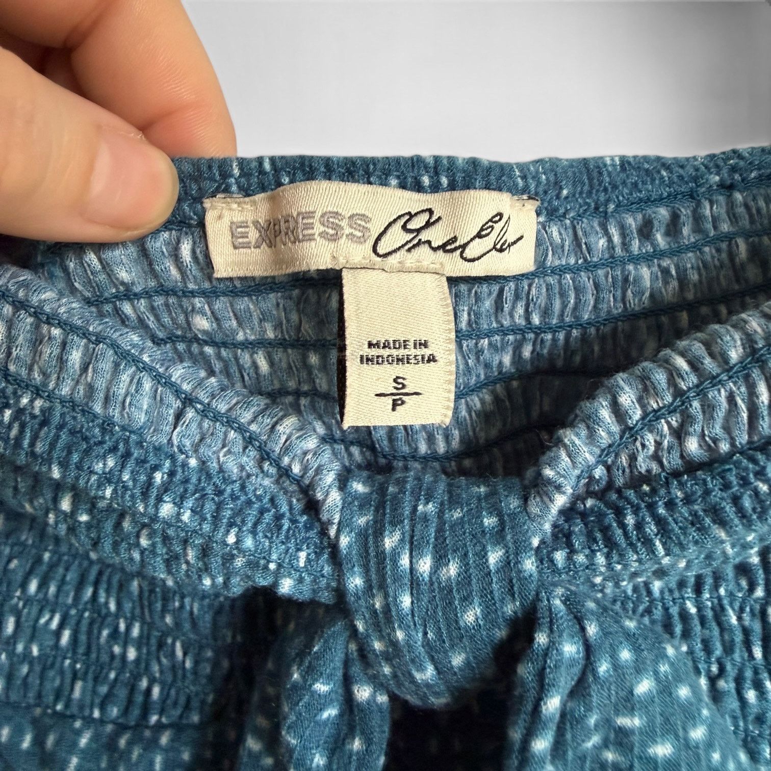 Express Express Chelsea Blue Polka Dot Crop Top Small Size S / US 4 / IT 40 - 5 Thumbnail