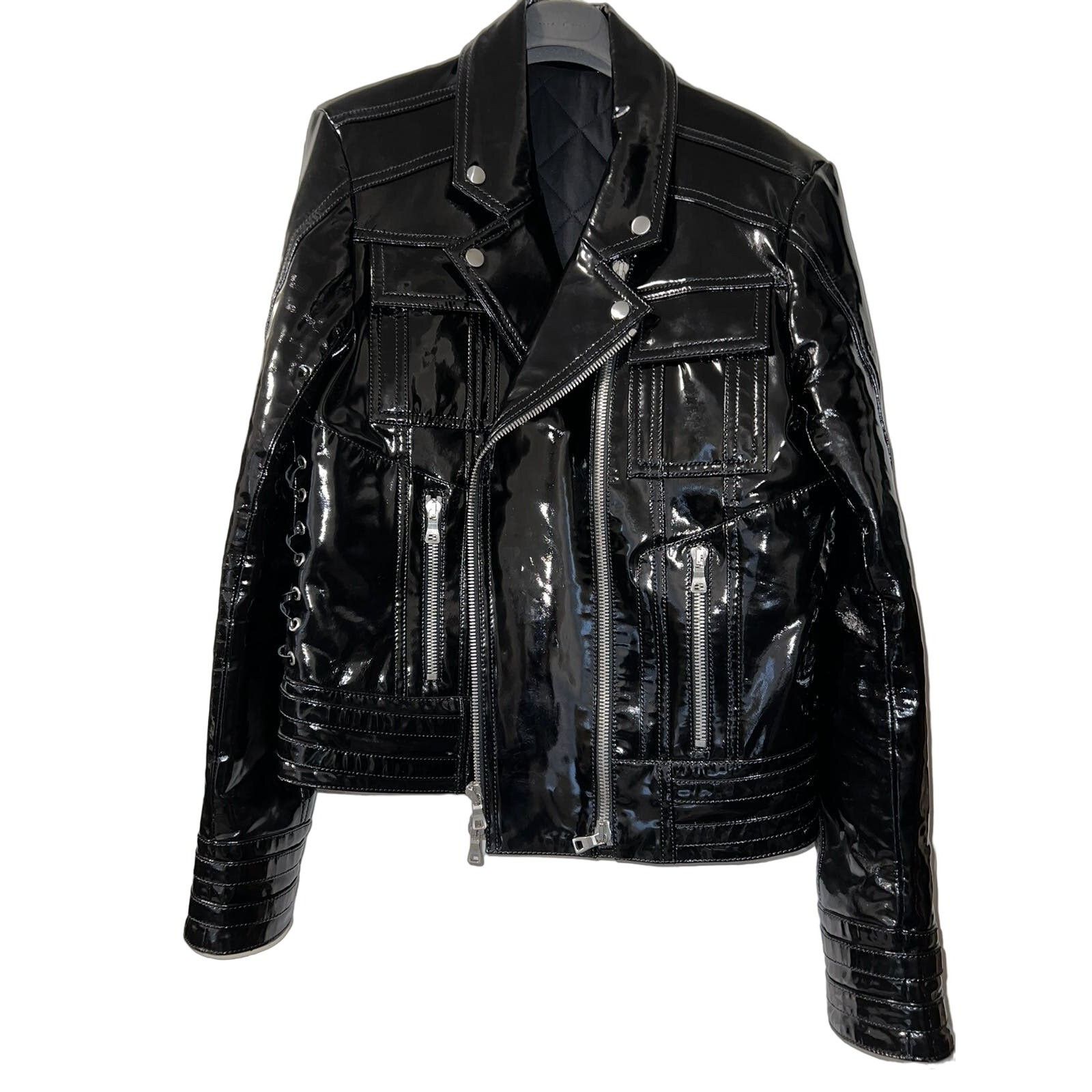 Balmain Balmain Varnished Lambskin Jacket Size US M / EU 48-50 / 2 - 1 Thumbnail