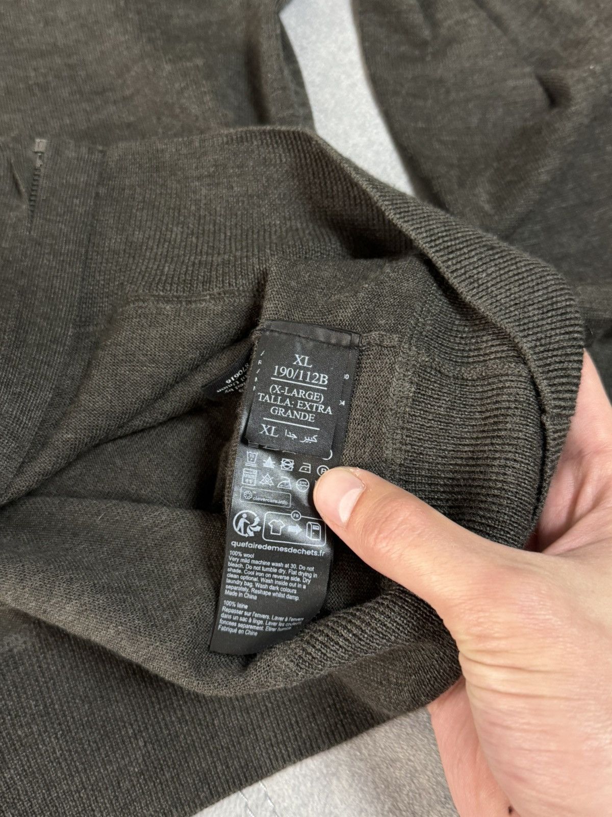 Allsaints × Vintage Vintage Allsaints wool green military zip hoodie size XL Size US XL / EU 56 / 4 - 12 Thumbnail