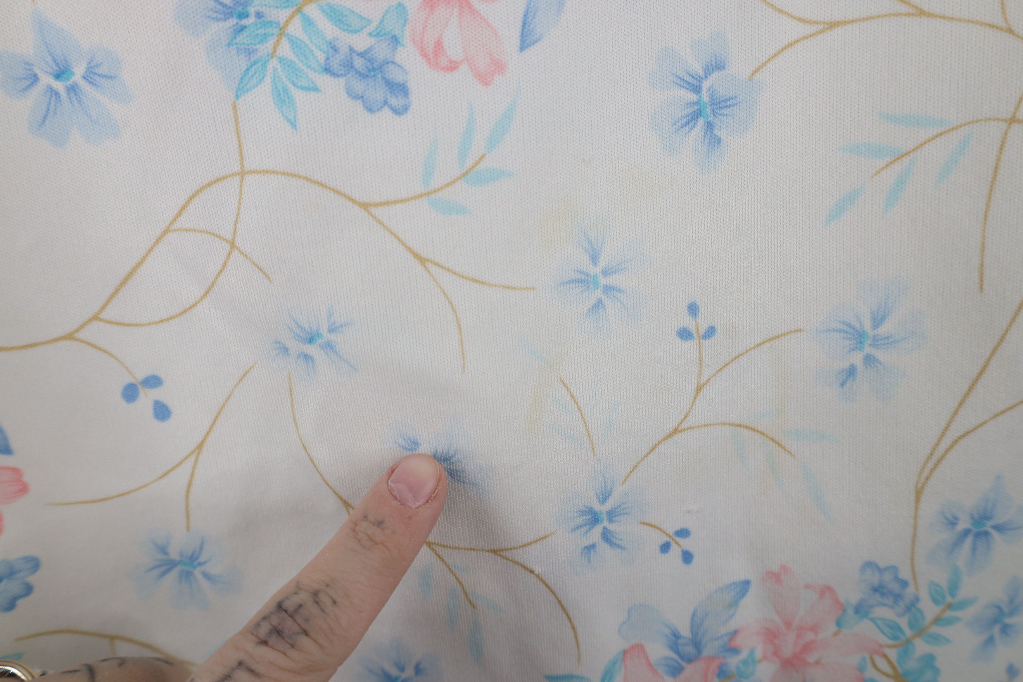 Vintage Vintage 70s Streetwear Flower Knit Short Sleeve Shirt Size M / US 6-8 / IT 42-44 - 9 Thumbnail