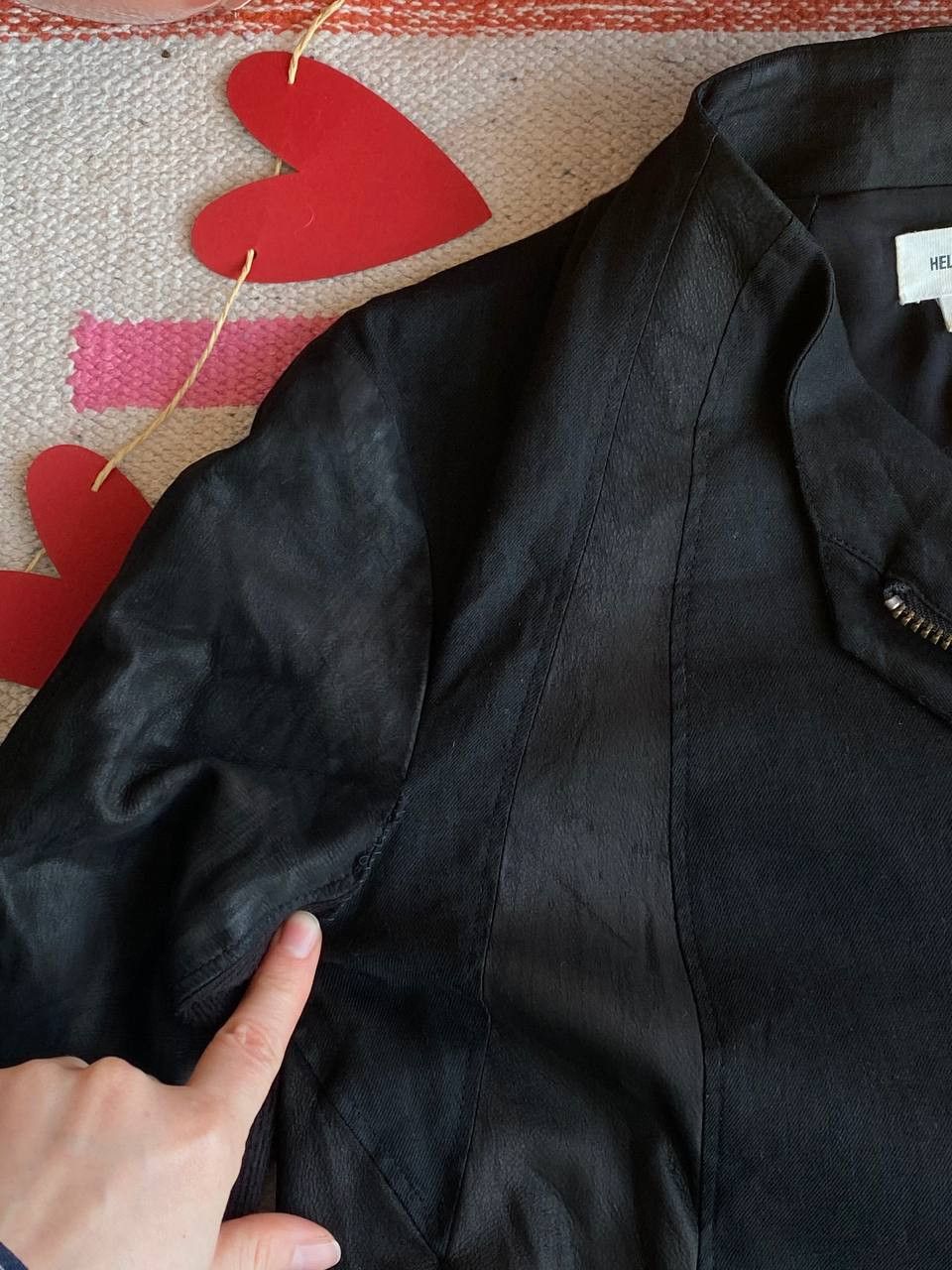 Helmut Lang Helmut Lang Black Asym Jacket Leather Size XS / US 0-2 / IT 36-38 - 8 Thumbnail