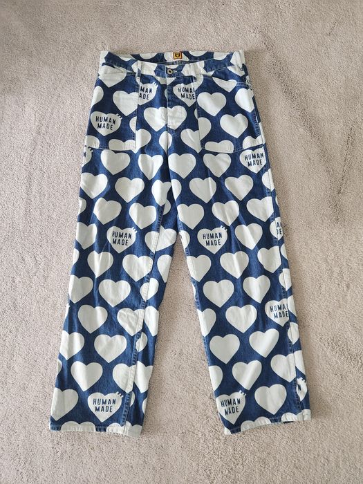 Human Made Human Made Heart Baggy Denim Pants | Grailed