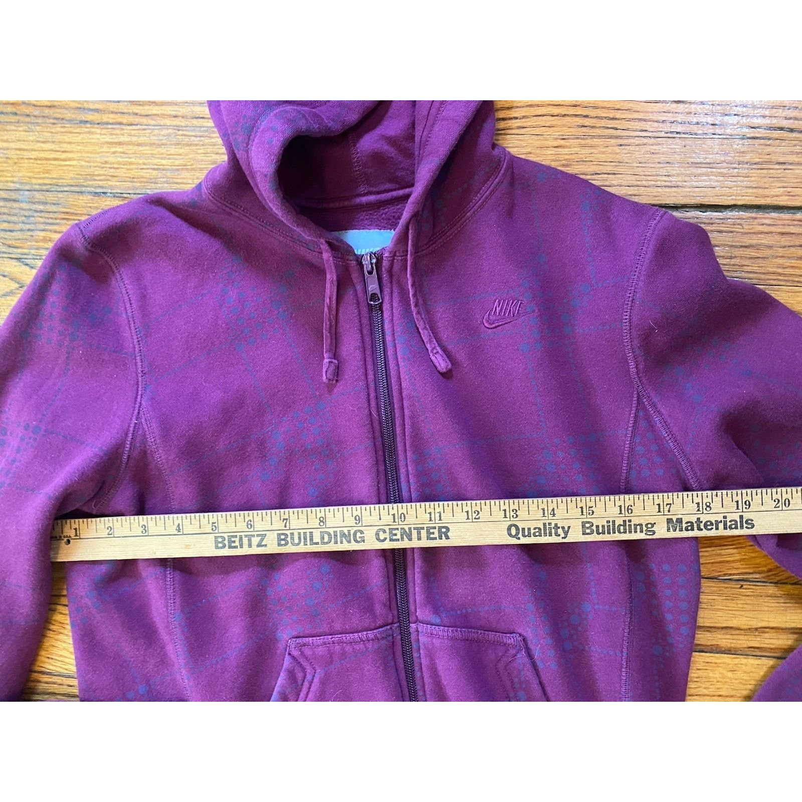 Nike Nike Zip Heavy Hoodie Sweatshirt Women’s Medium Burgundy Size M / US 6-8 / IT 42-44 - 5 Thumbnail
