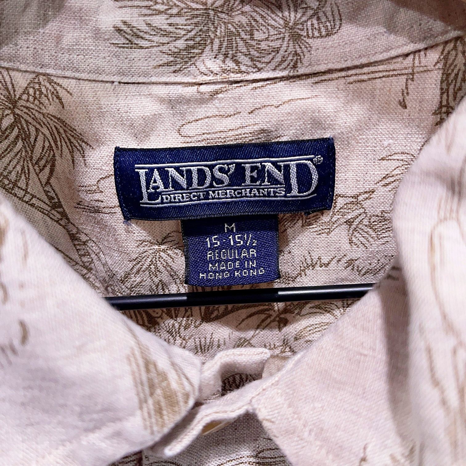 Lands' End Lands End Vintage 90s Linen Tropical Island Shirt Hawaii M Size US M / EU 48-50 / 2 - 5 Thumbnail