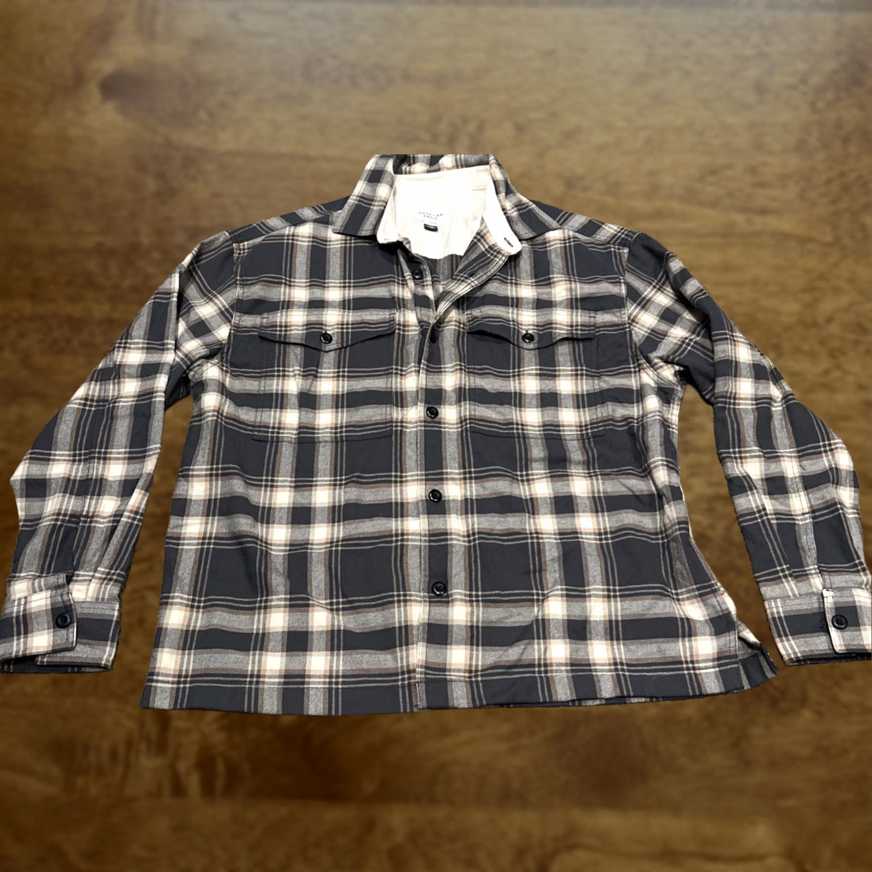 American Eagle Outfitters American Eagle Outfitters Shirt Men L Button-Up Plaid Cotton Blend Long Sleeve Multicolor Pocketed Classic Size US L / EU 52-54 / 3 - 1 Thumbnail
