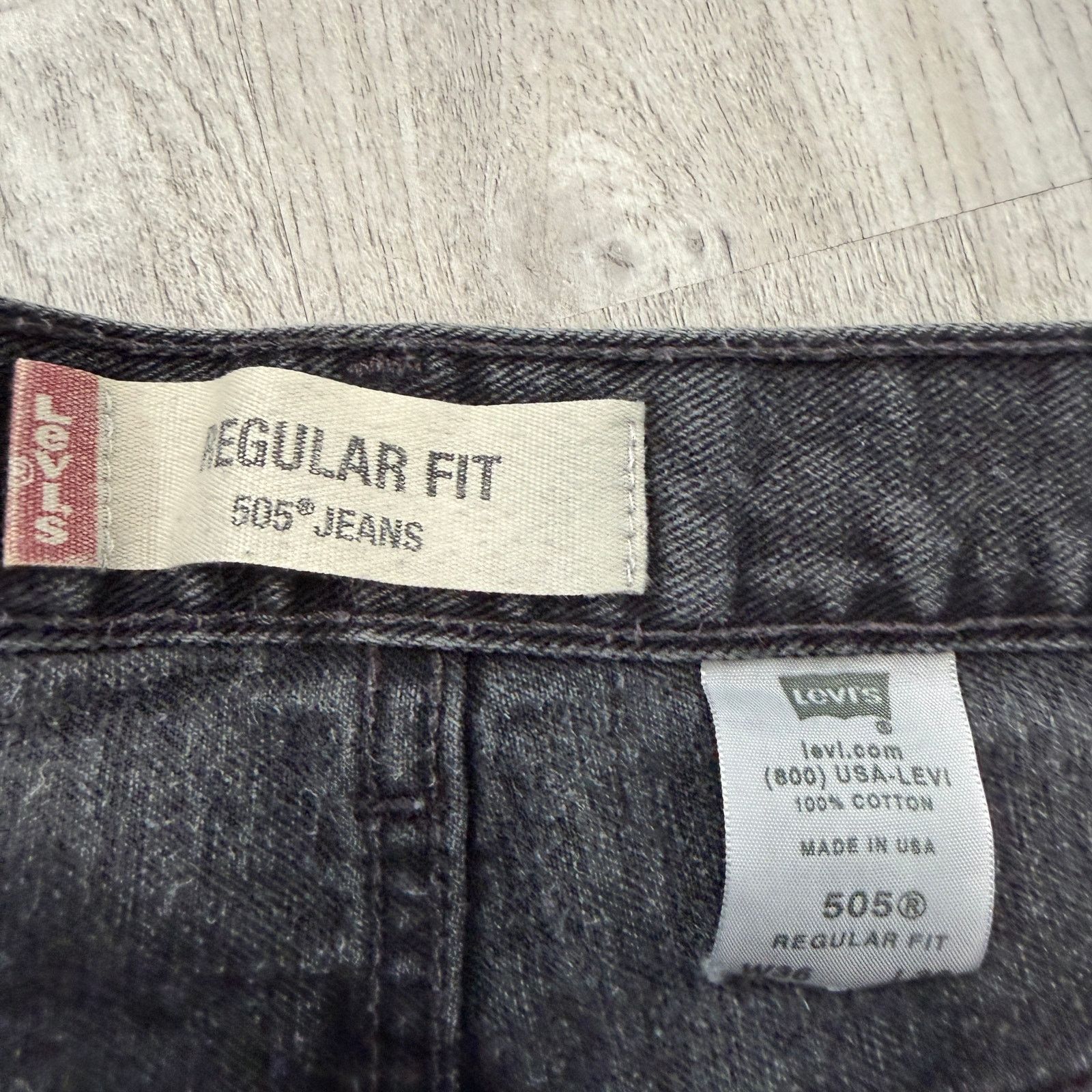 Levi's Vintage Levis Jeans Men's 36x30 Black Regular Straight y2k Size US 36 / EU 52 - 4 Thumbnail