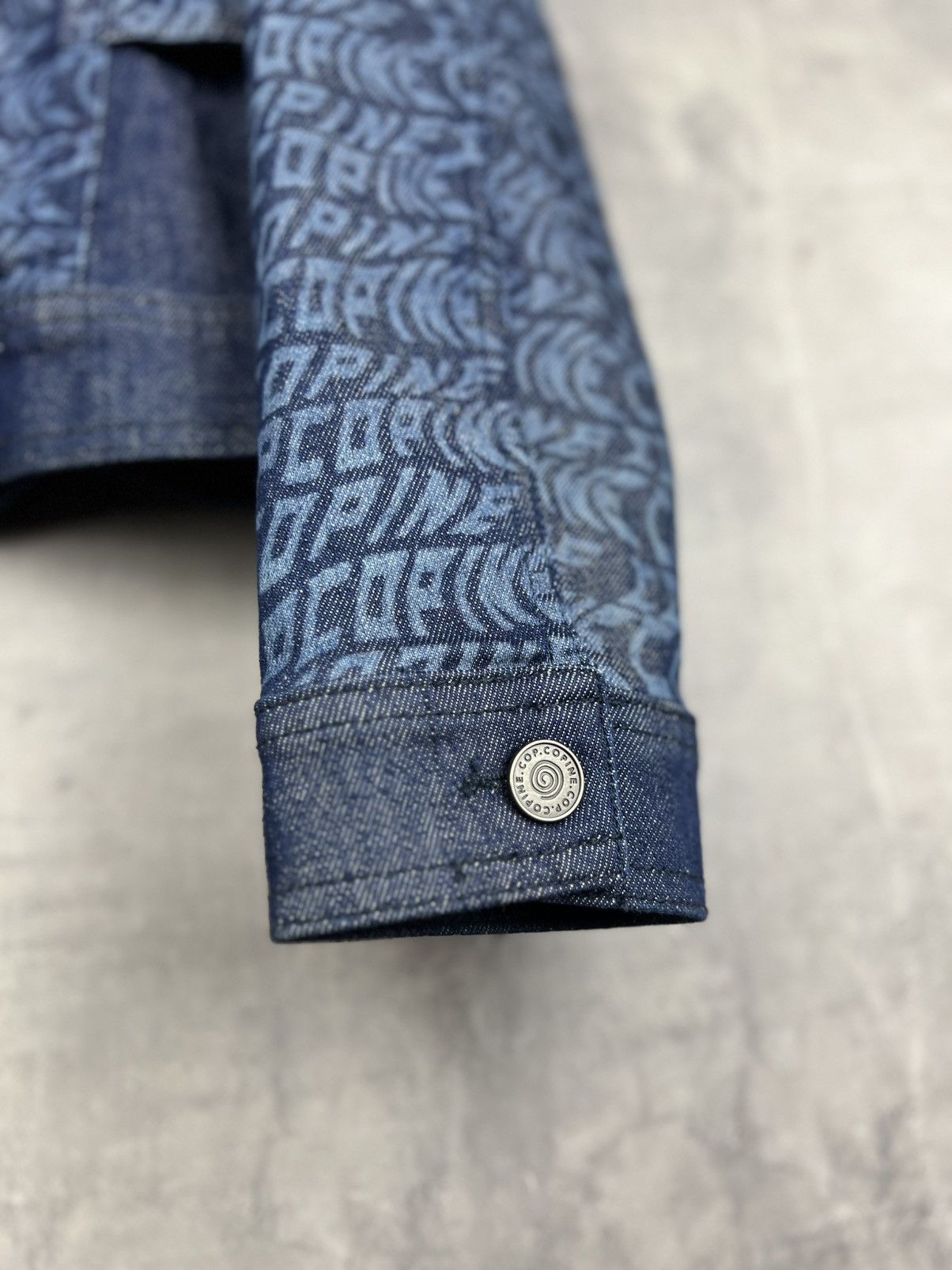 Cop Copine Cop Copine Y2K Women Monogram Denim Jacket Size 38 Size XS / US 0-2 / IT 36-38 - 6 Thumbnail