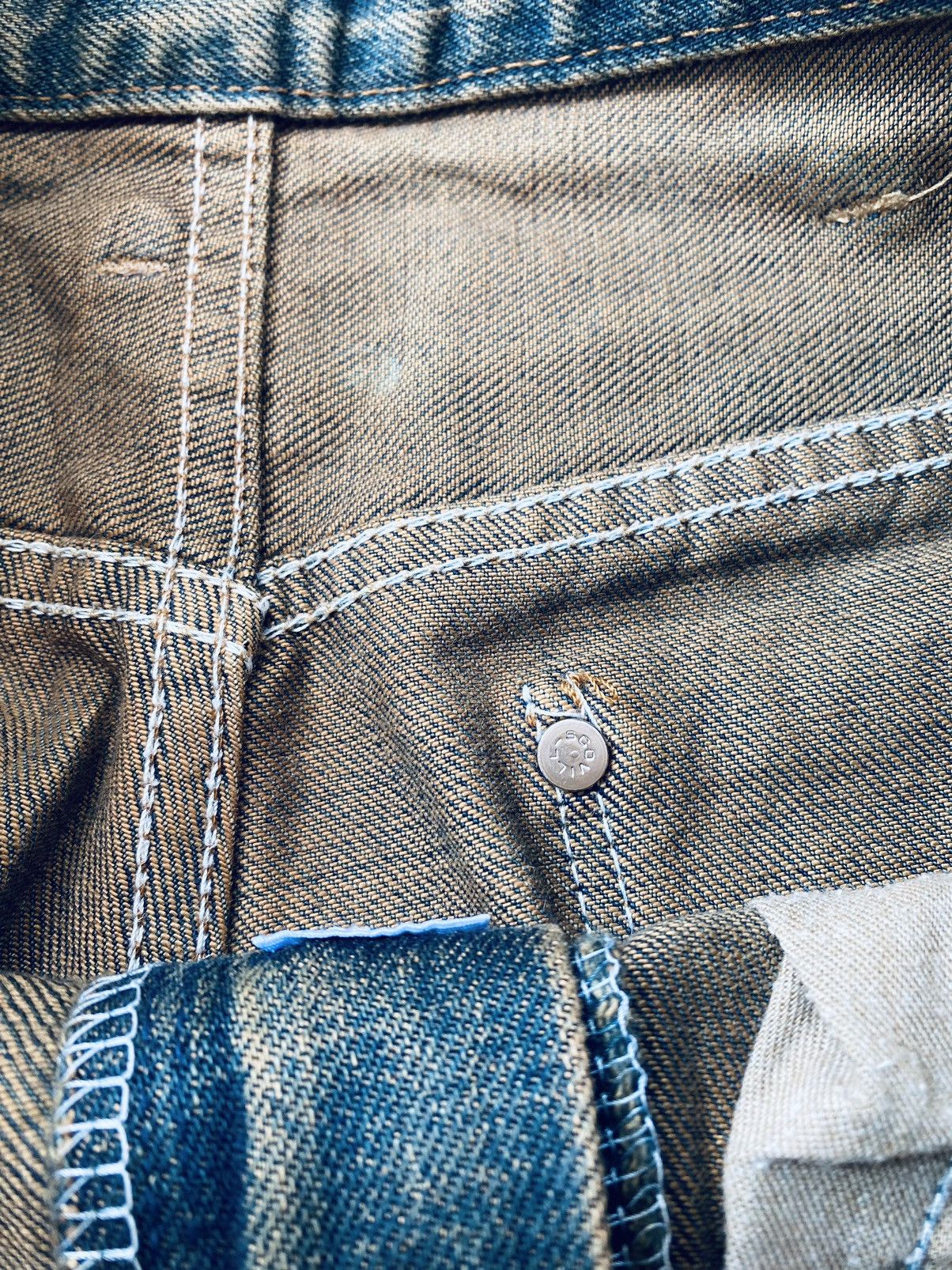 Wrangler Vintage wrangler Rusty Selvedge Distressed Denim Pants Size US 29 - 12 Thumbnail