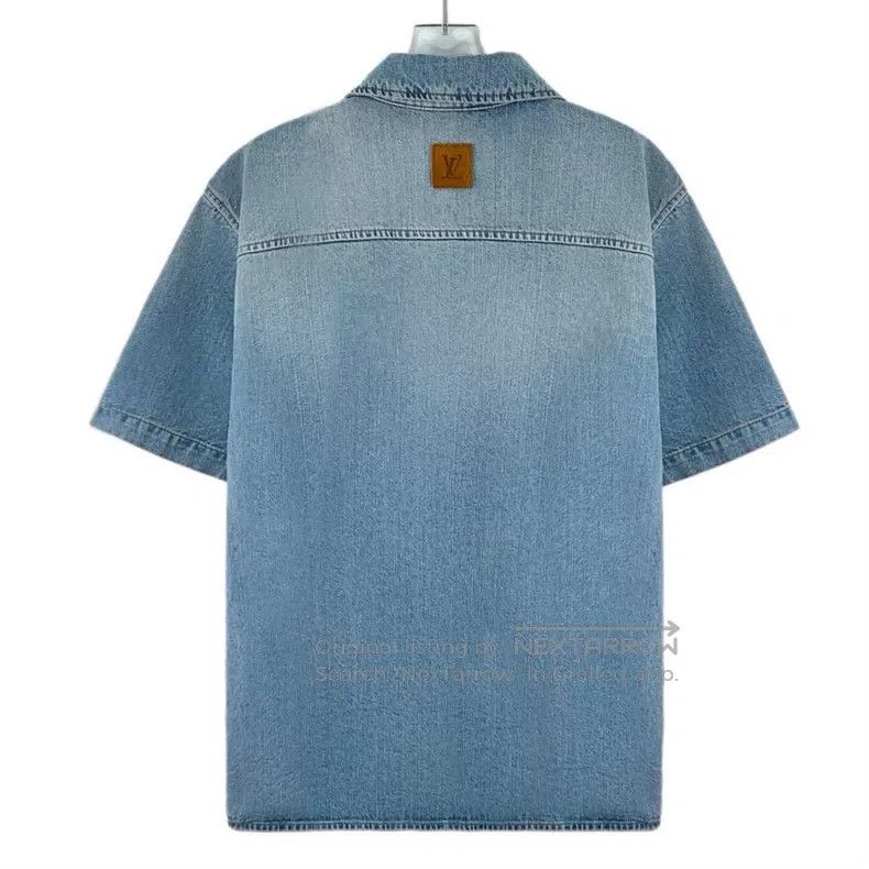 Louis Vuitton Louis Vuitton 25 blue washed logo embroidered cotton lapel Size US L / EU 52-54 / 3 - 2 Thumbnail
