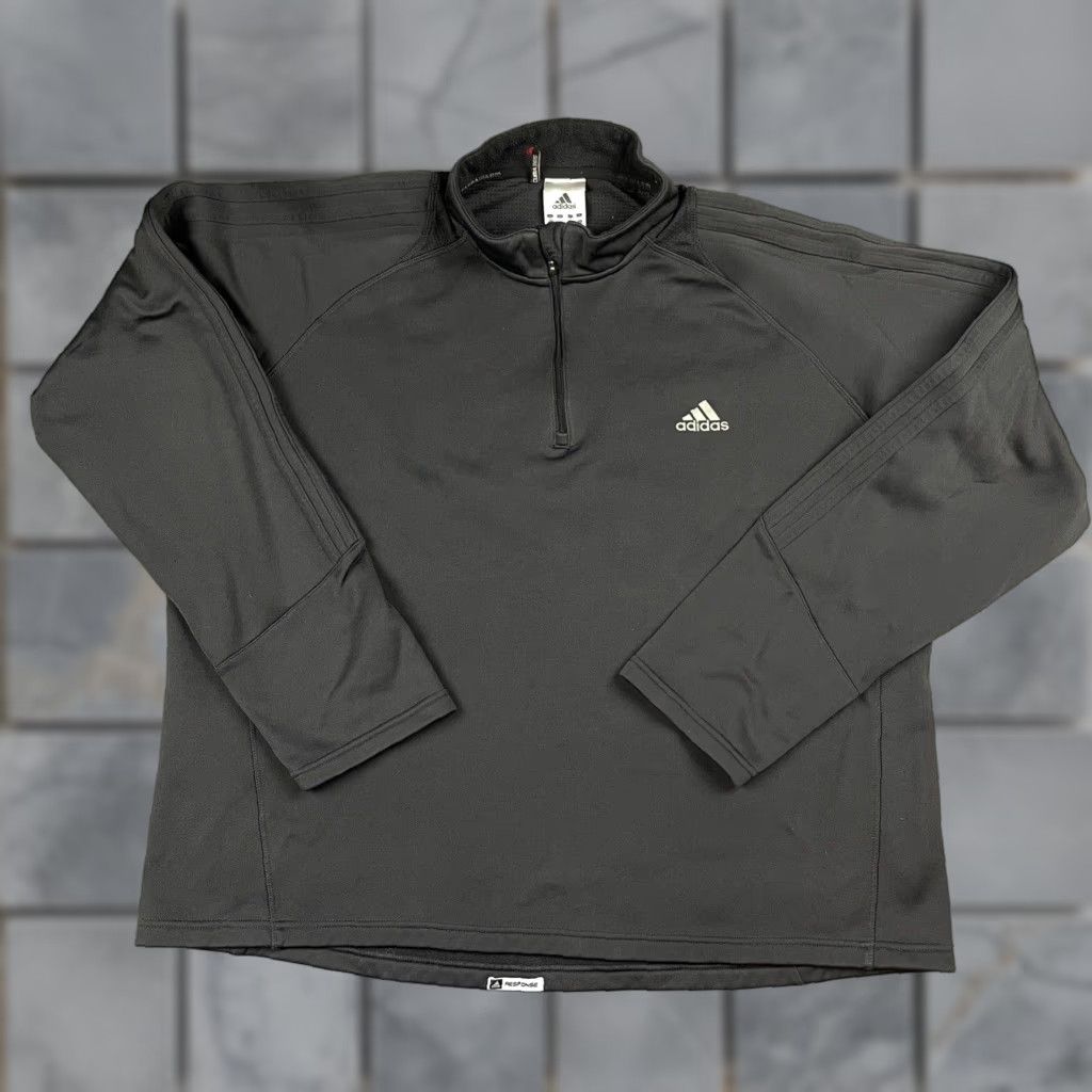 Adidas Adidas Windbreaker Jacket XL Black Response Climate365 Clima365 Full Zip Men Regular Long Sleeve Shirt? Size US XL / EU 56 / 4 - 1 Thumbnail