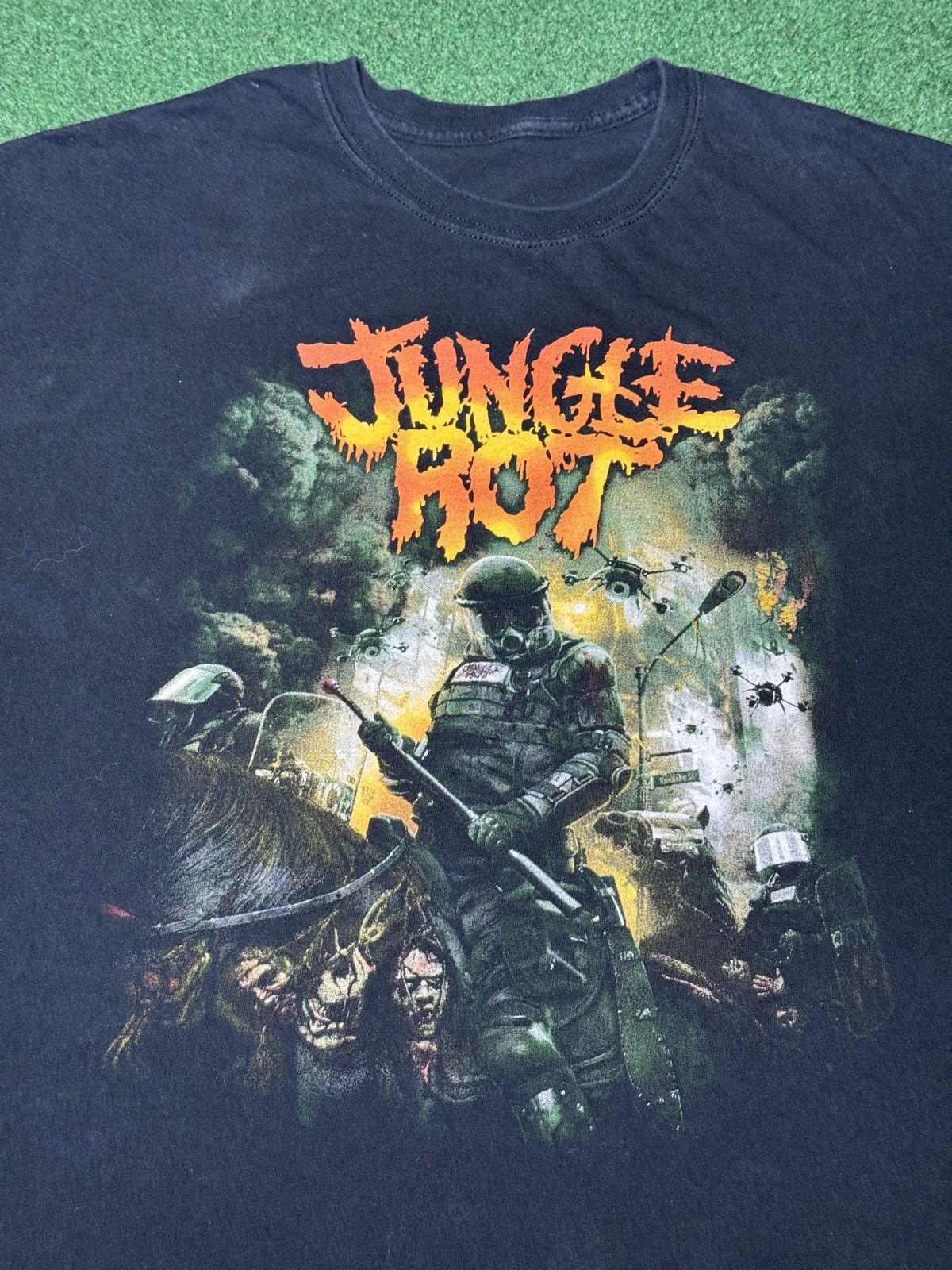 Band Tees Jungle Rot Order Will Prevail Death Metal XL Y2K T Shirt Size US XL / EU 56 / 4 - 2 Thumbnail