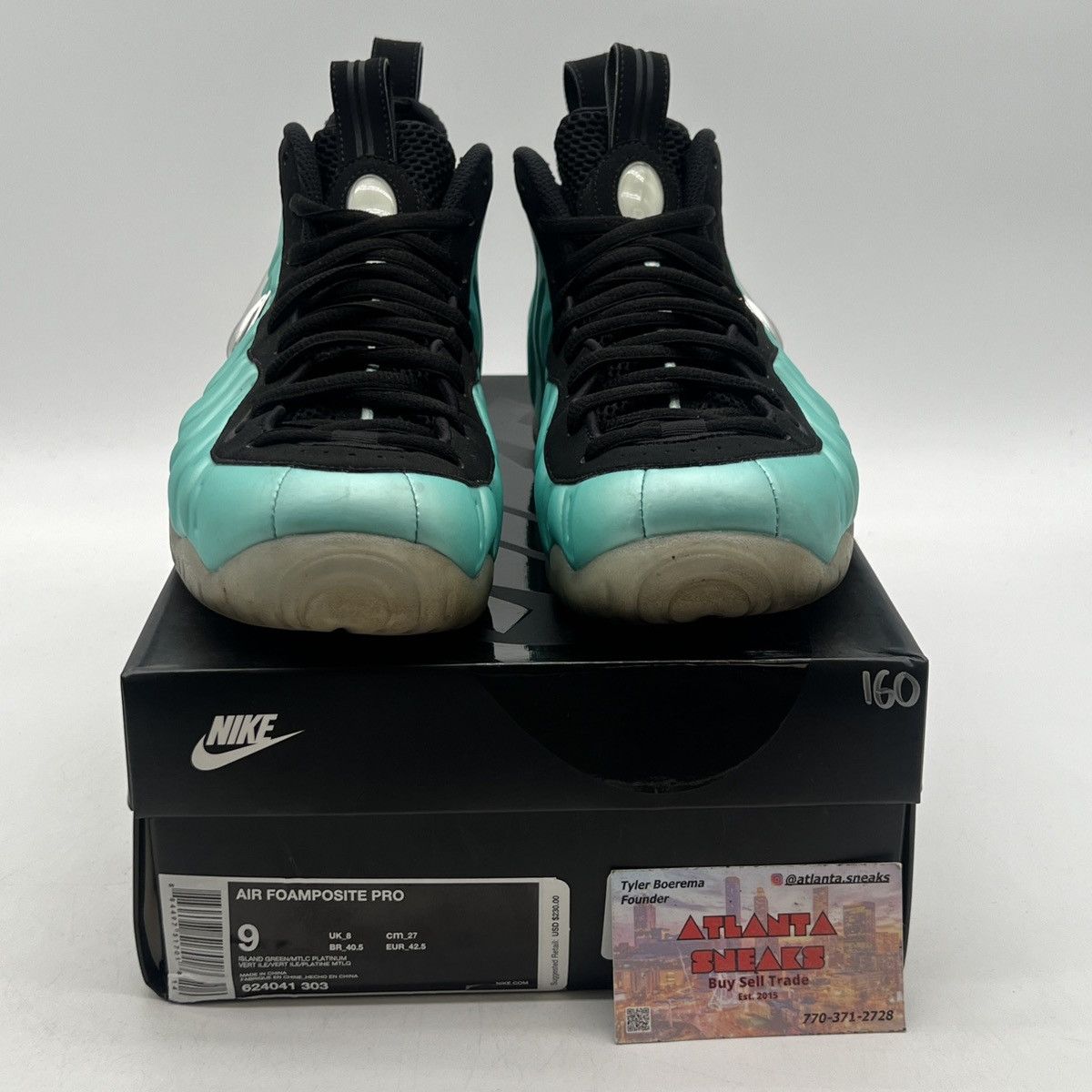 Nike Air Foamposite pro island green Size US 9 / EU 42 - 2 Thumbnail