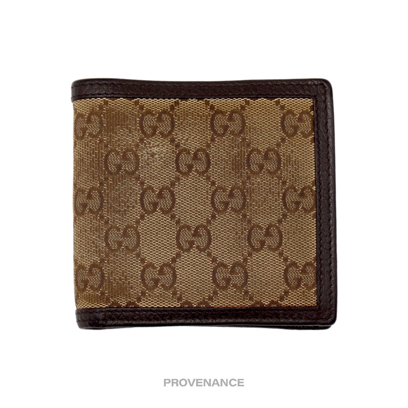 Gucci 🔴 Gucci GG Canvas Bifold Wallet - Brown Size ONE SIZE - 1 Thumbnail
