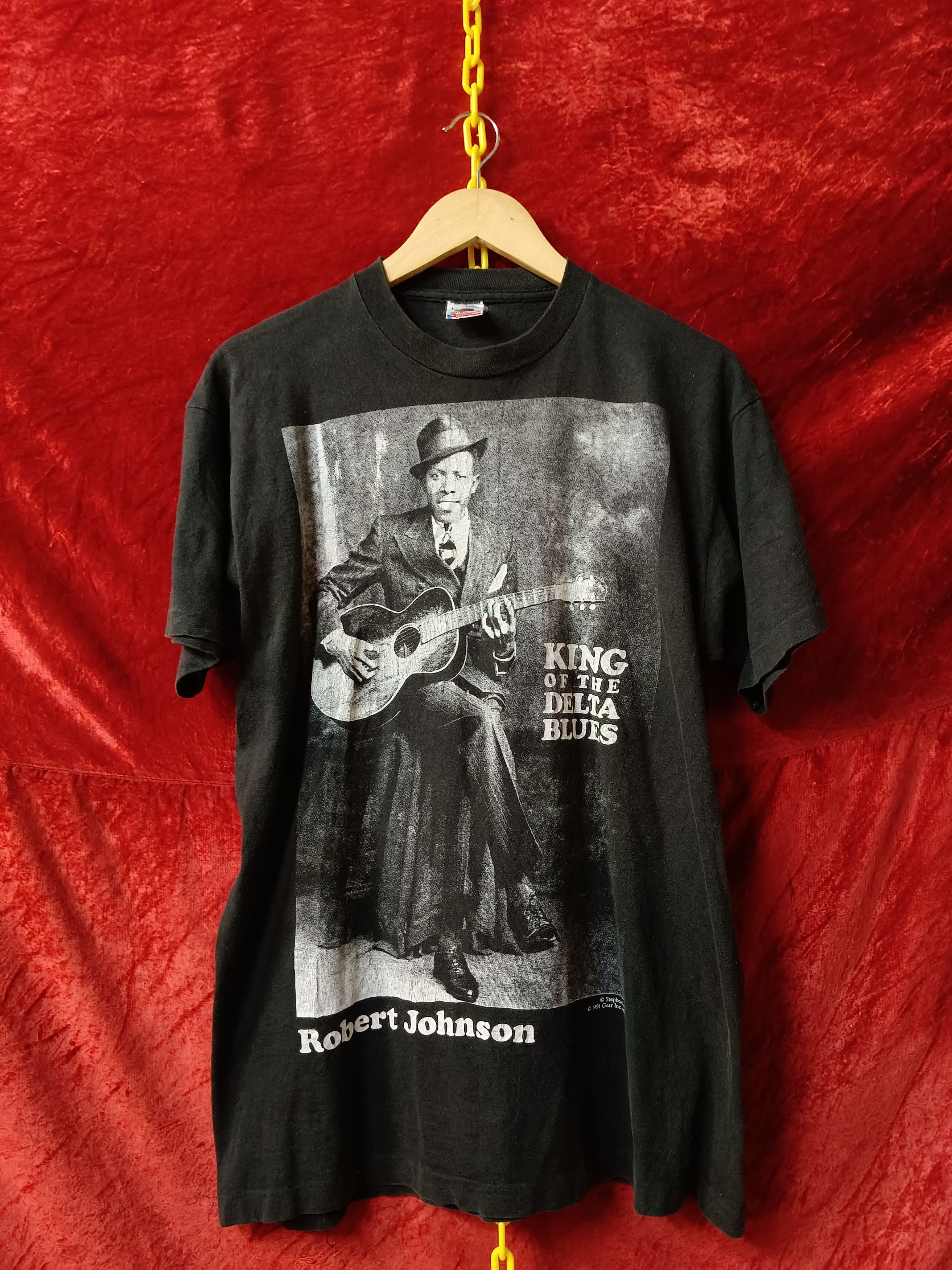 Band Tees 90s Delta Blues Robert Johnson Tee Size US L / EU 52-54 / 3 - 2 Thumbnail