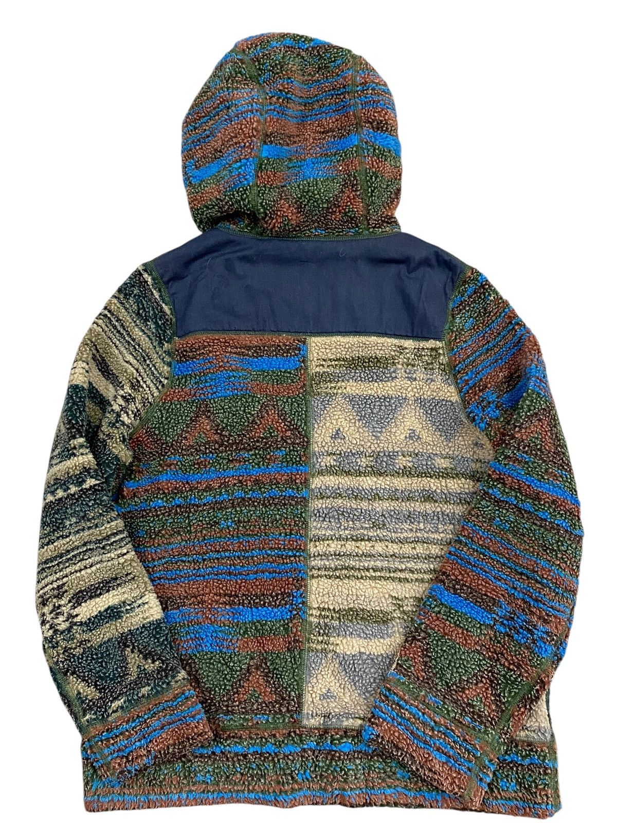 Vintage Cube Sugar Vintage Pattern Sherpa Fleece Jacket with Hood Size US M / EU 48-50 / 2 - 2 Thumbnail
