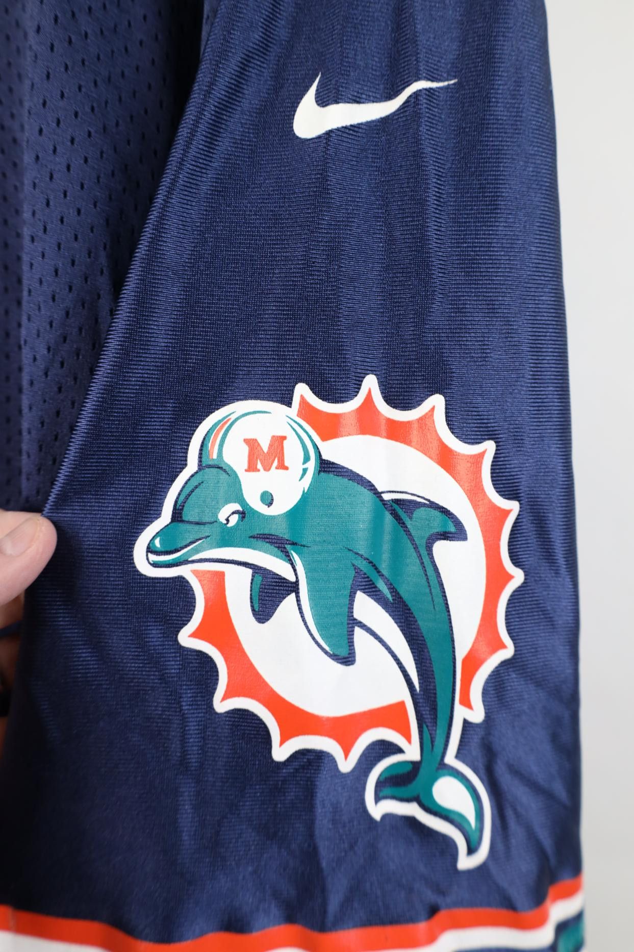 Nike Vintage Y2K Nike Miami Dolphins Jersey Mesh Navy Blue Size US XXL / EU 58 / 5 - 4 Thumbnail